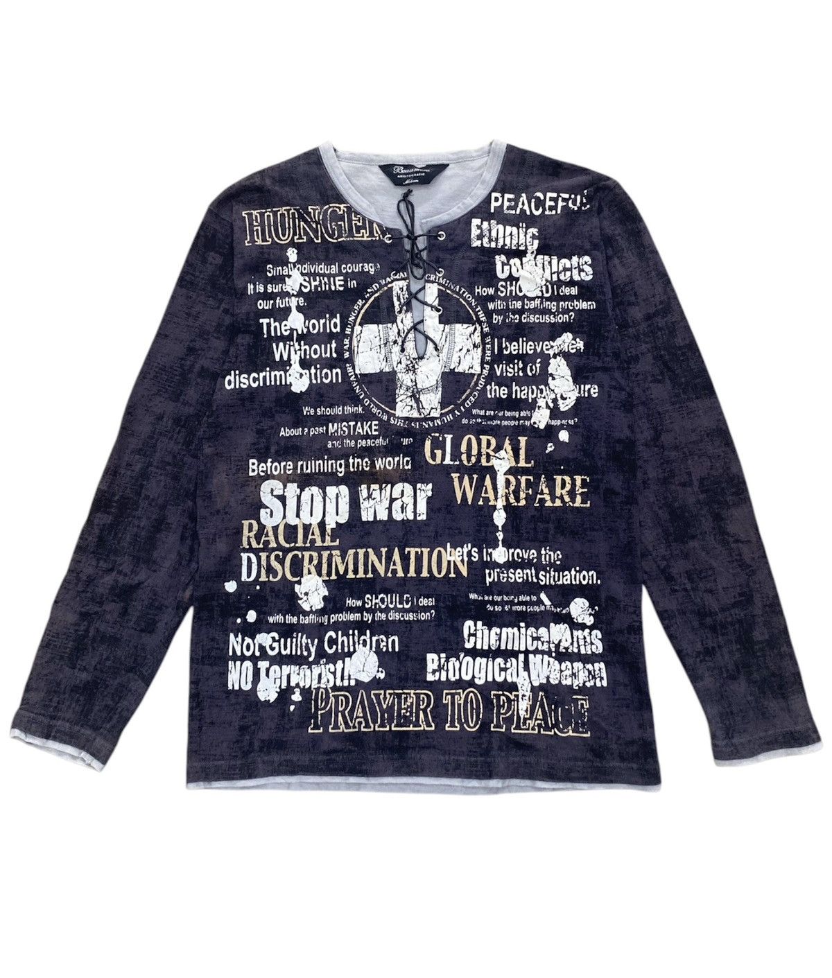 Hysteric Glamour stop war prayer to peace beaumere japanese grunge LS Size US M / EU 48-50 / 2 - 1 Thumbnail