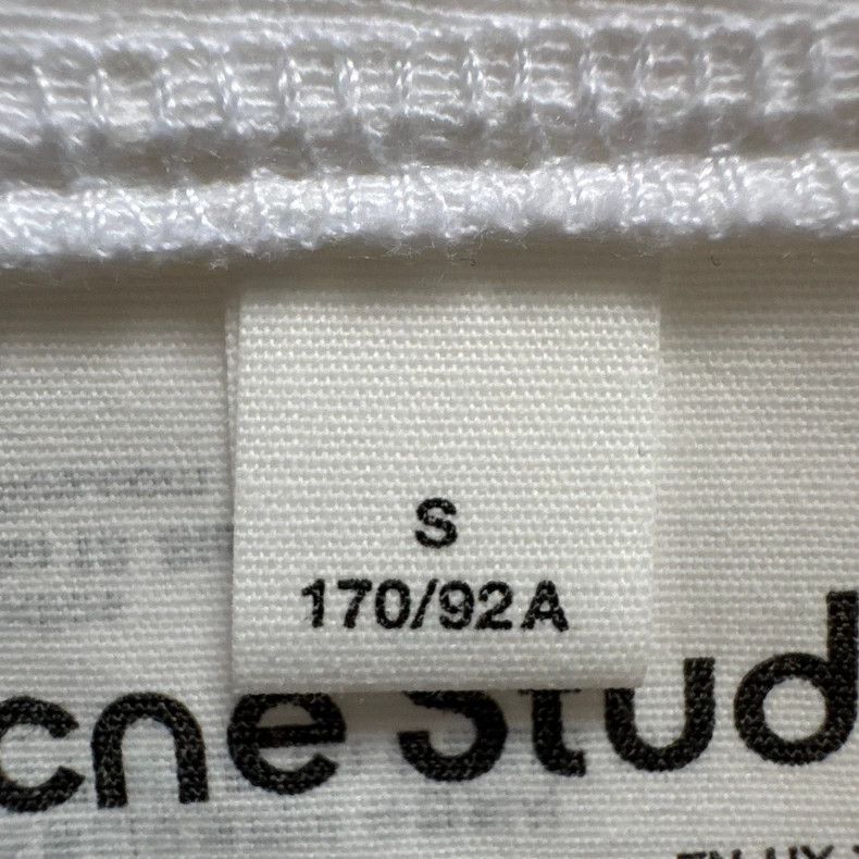 Acne Studios Acne Studios White lettered short-sleeved shirt Size S / US 4 / IT 40 - 4 Thumbnail
