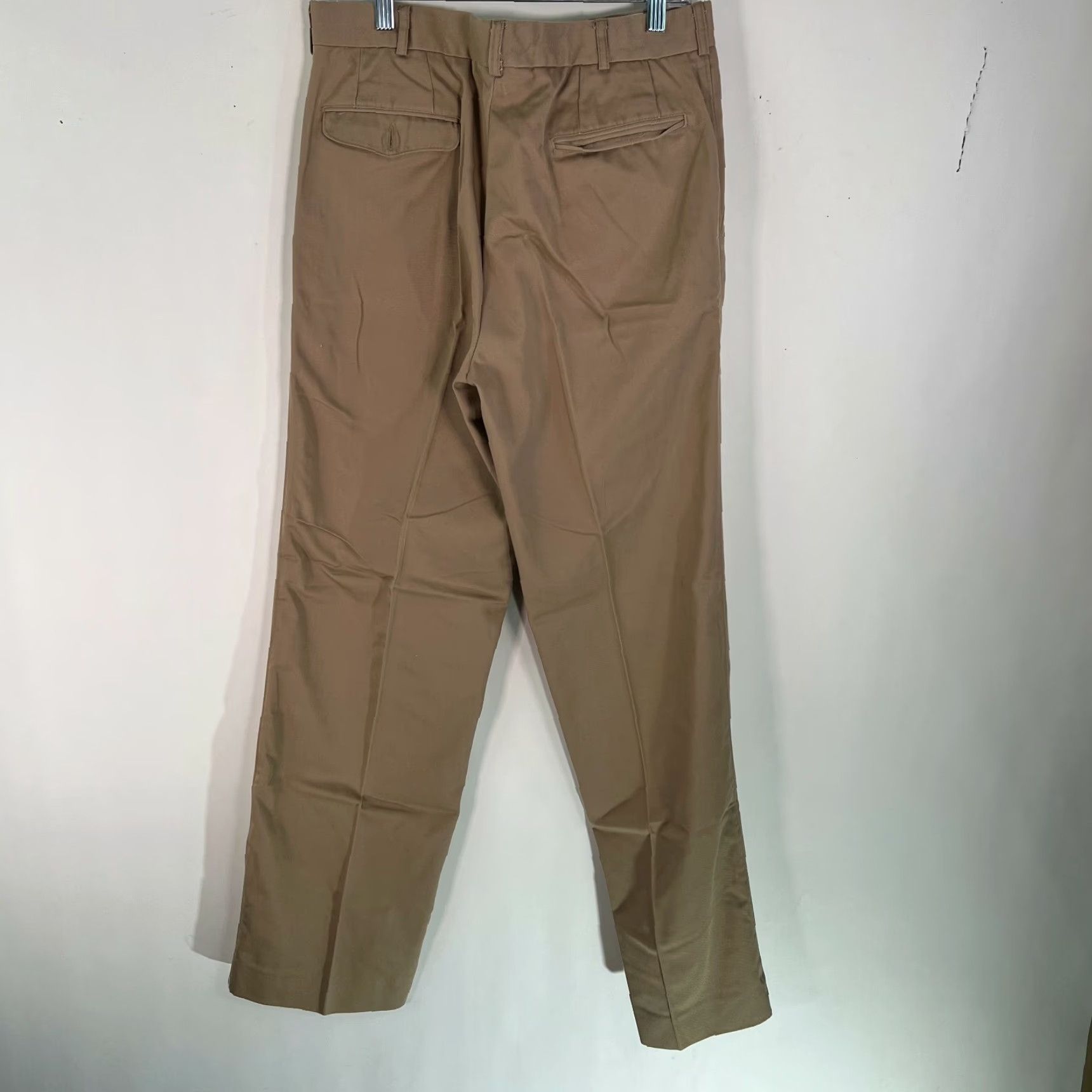 Etienne Aigner Etienne Aigner Mens Flat Front Straight Leg Formal Tan Dress Pants Size 34 Long Size US 34 / EU 50 - 2 Thumbnail