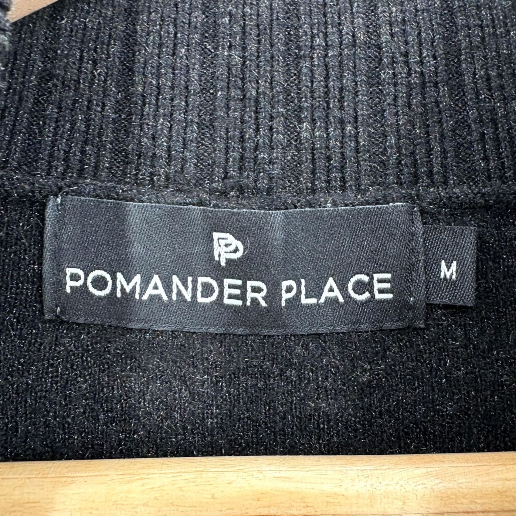 Vintage Pomander Place Vivianne Turtleneck Sweater Dress Womens M Black 3/4 Sleeve Knit Solid Mock Neck Casual Winter Size M / US 6-8 / IT 42-44 - 5 Thumbnail