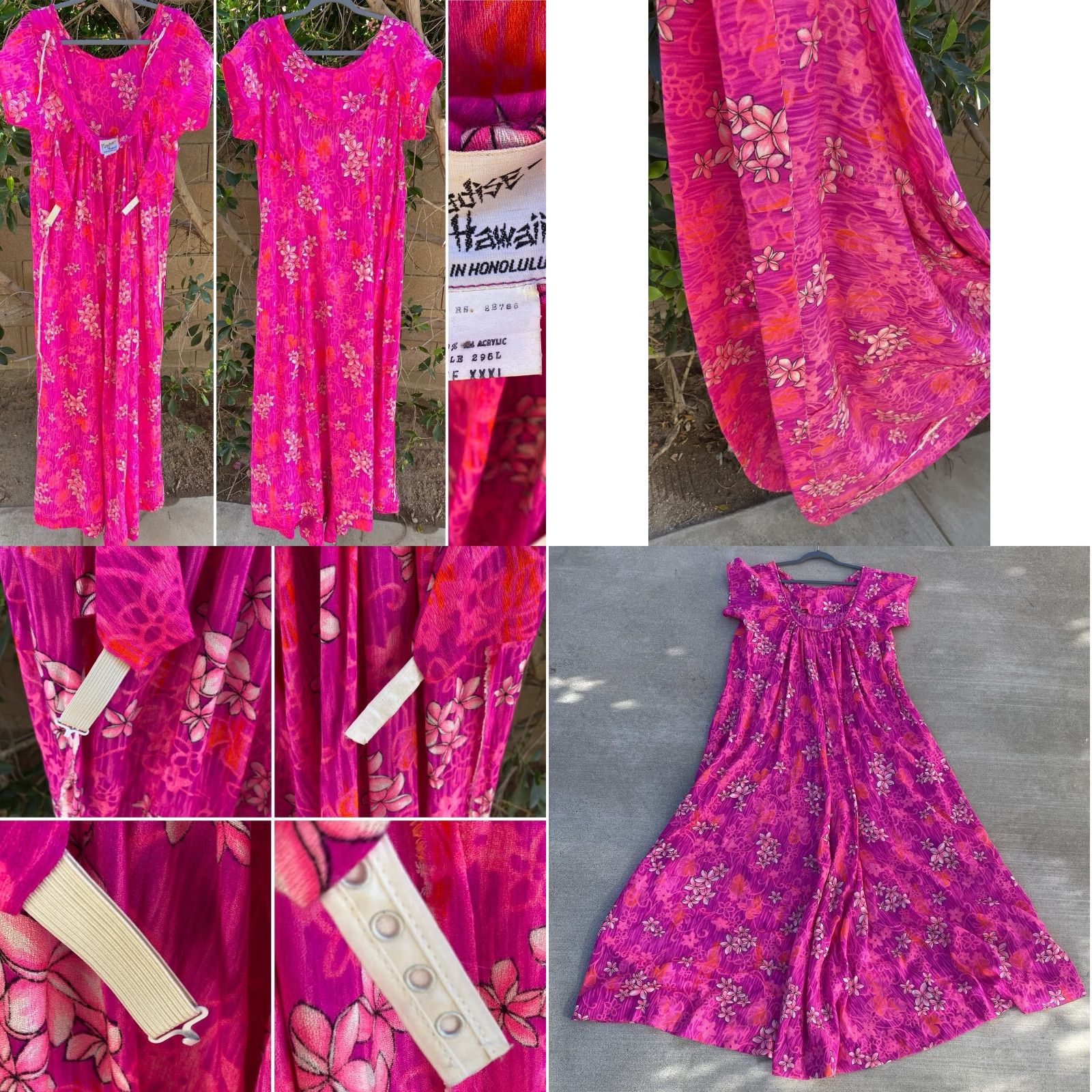 Vintage VINTAGE Paradise Hawaii Made In Honolulu Hawaiian Dress Pink Aloha Hawaii XXXL Size XXL / US 16-18 / IT 52-54 - 8 Thumbnail