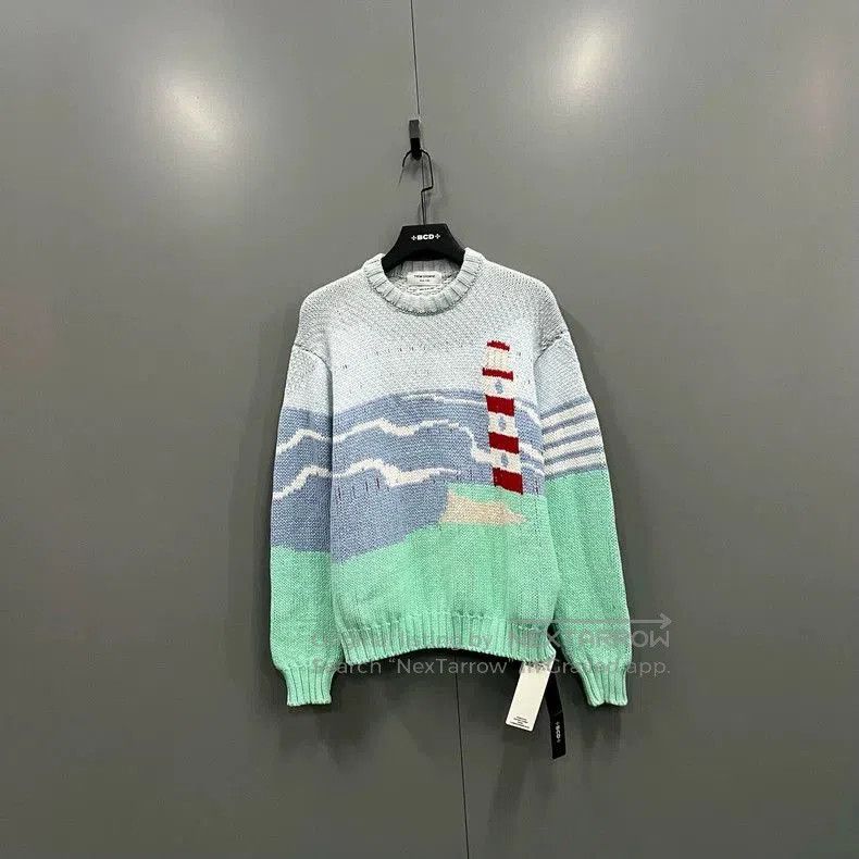 Thom Browne Thom Browne Lighthouse Print Sweater. Size US S / EU 44-46 / 1 - 1 Thumbnail