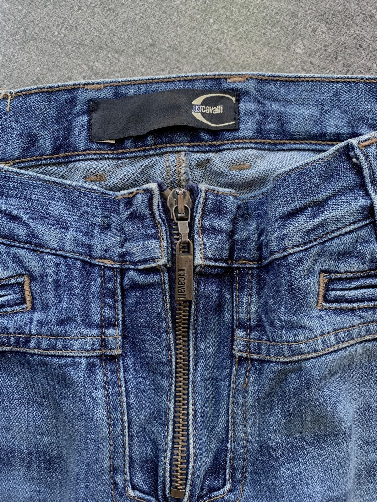 Roberto Cavalli FREE TAX! Just Cavalli Flared Denim Jeans Size US 28 / EU 44 - 10 Thumbnail