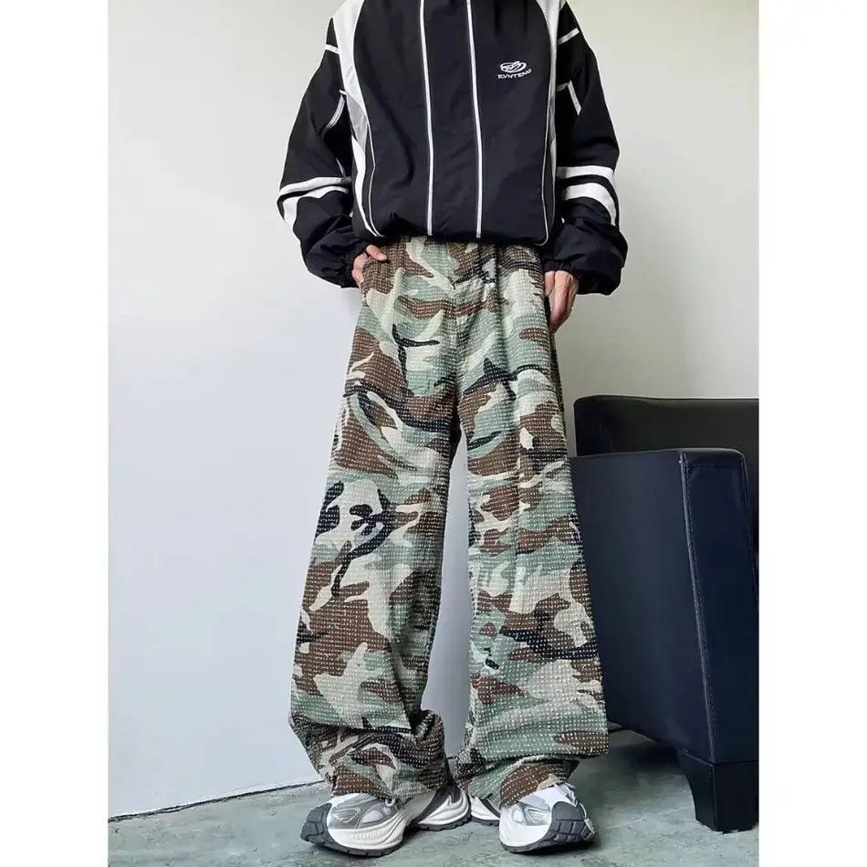 Japanese Brand Retro loose wide leg camouflage jeans Size US 32 / EU 48 - 2 Thumbnail