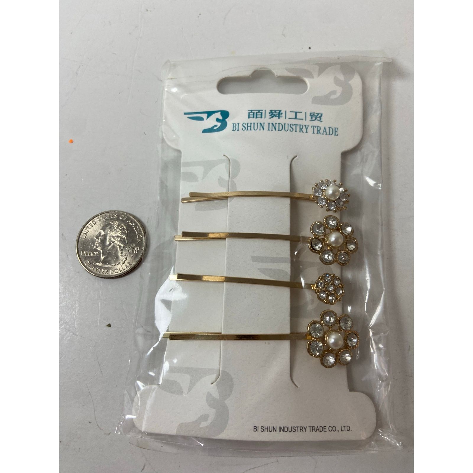 Other Gold Tone Rhinestone Hair Barrettes - Sparkling Accessory Size ONE SIZE - 2 Thumbnail