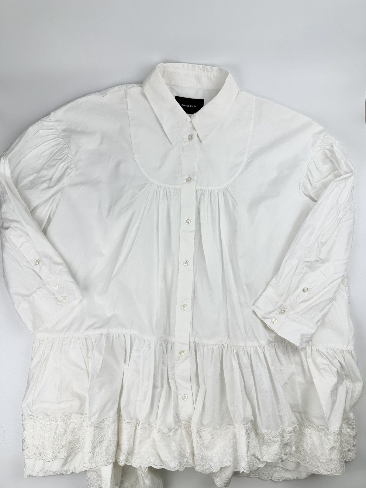Simone Rocha SIMONE ROCHA Cotton Shirt Dress Size L / US 10 / IT 46 - 1 Thumbnail