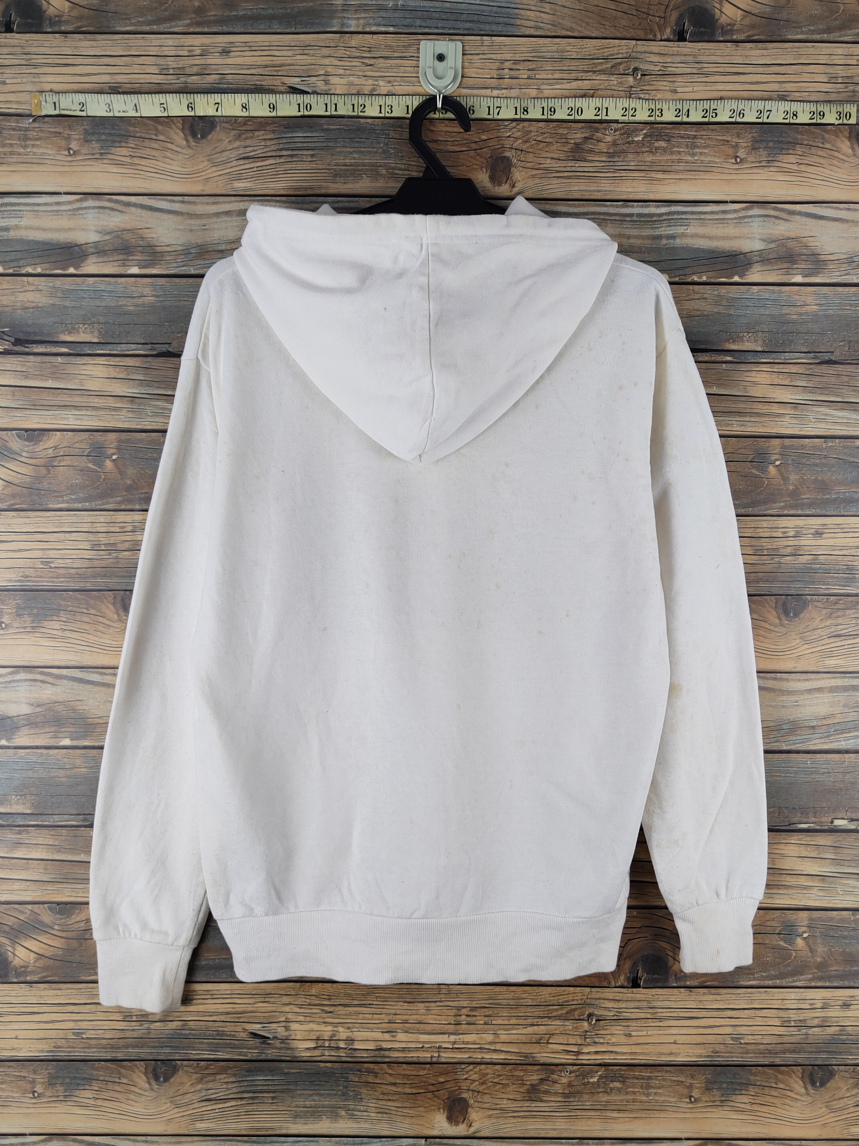 Japanese Brand DL Browny White Hoodie Sweatshirts #2507 Size US S / EU 44-46 / 1 - 8 Thumbnail