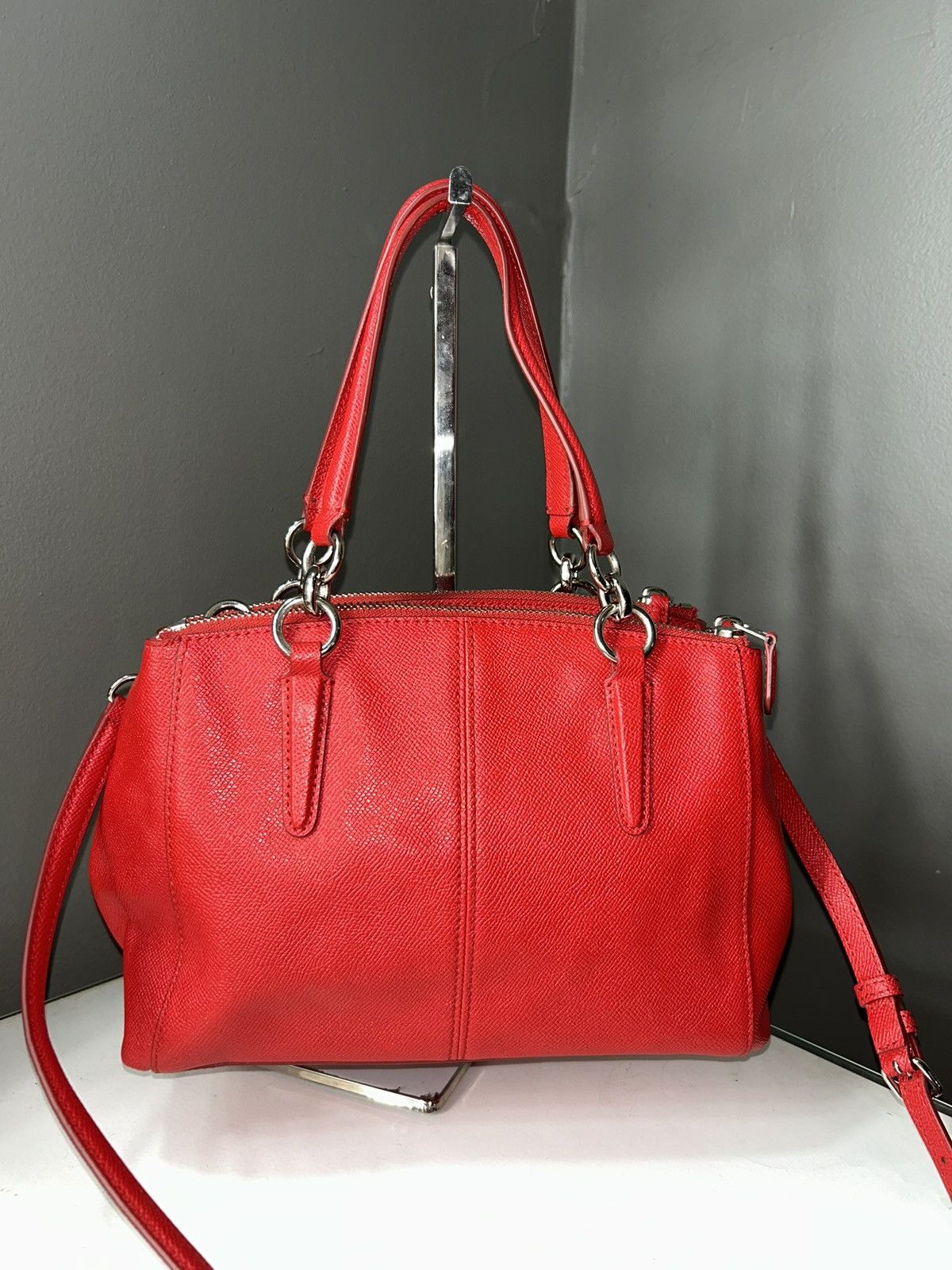 Coach Coach Bright Red Mini Christie Carryall Satchel Crossbody Size ONE SIZE - 11 Thumbnail