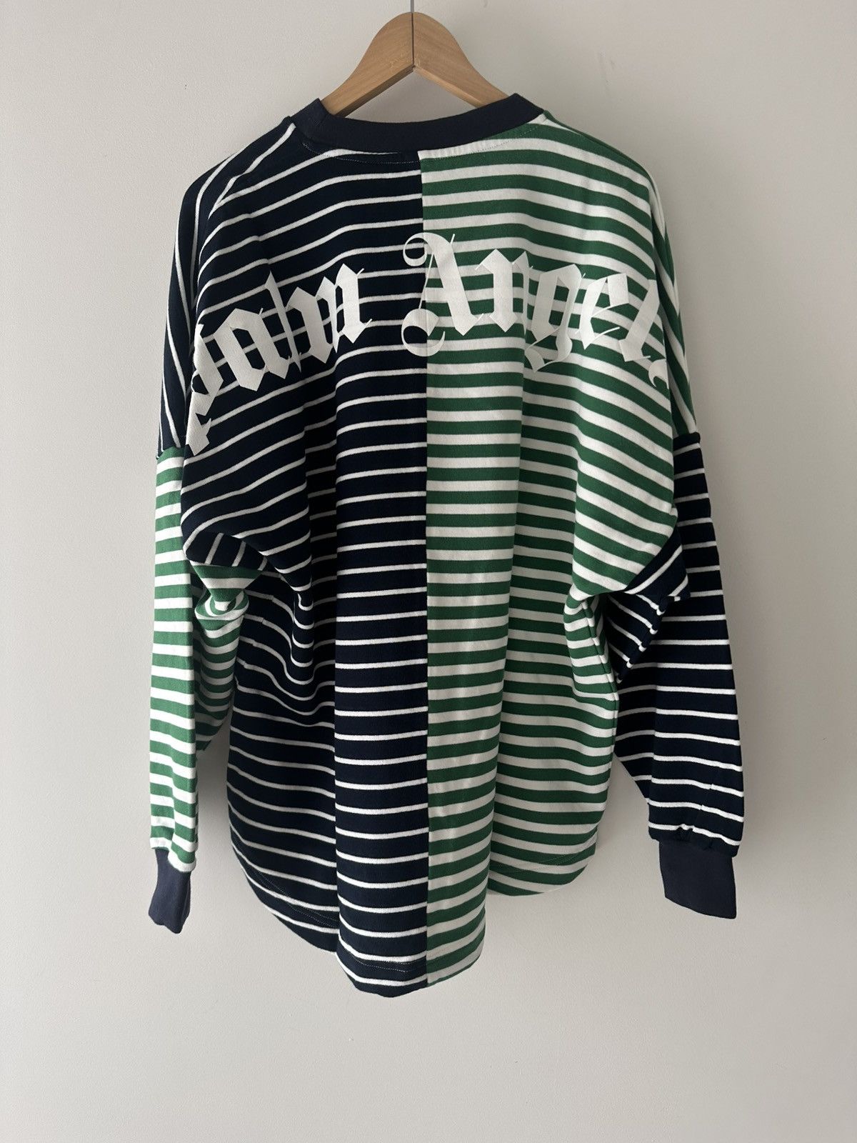 Palm Angels Palm Angels Striped Long Sleeve Tee – Green/Navy – Size M Size US M / EU 48-50 / 2 - 9 Thumbnail