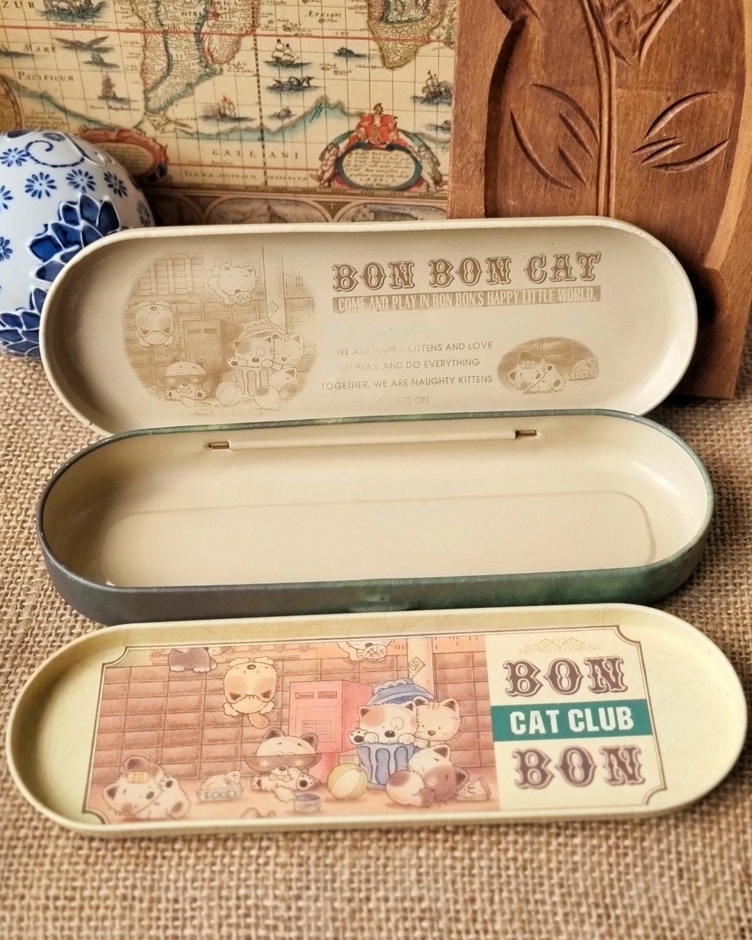 Vintage Vintage 1988 Bon Bon Cat Metal Pencil Case – Rare Find Size ONE SIZE - 2 Thumbnail
