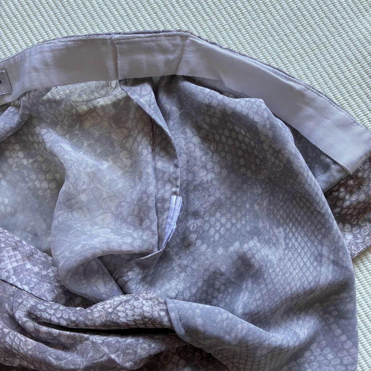 Acne Studios Acne Snake Chiffon Beige Python Print Pants Size 27" / US 4 / IT 40 - 7 Thumbnail