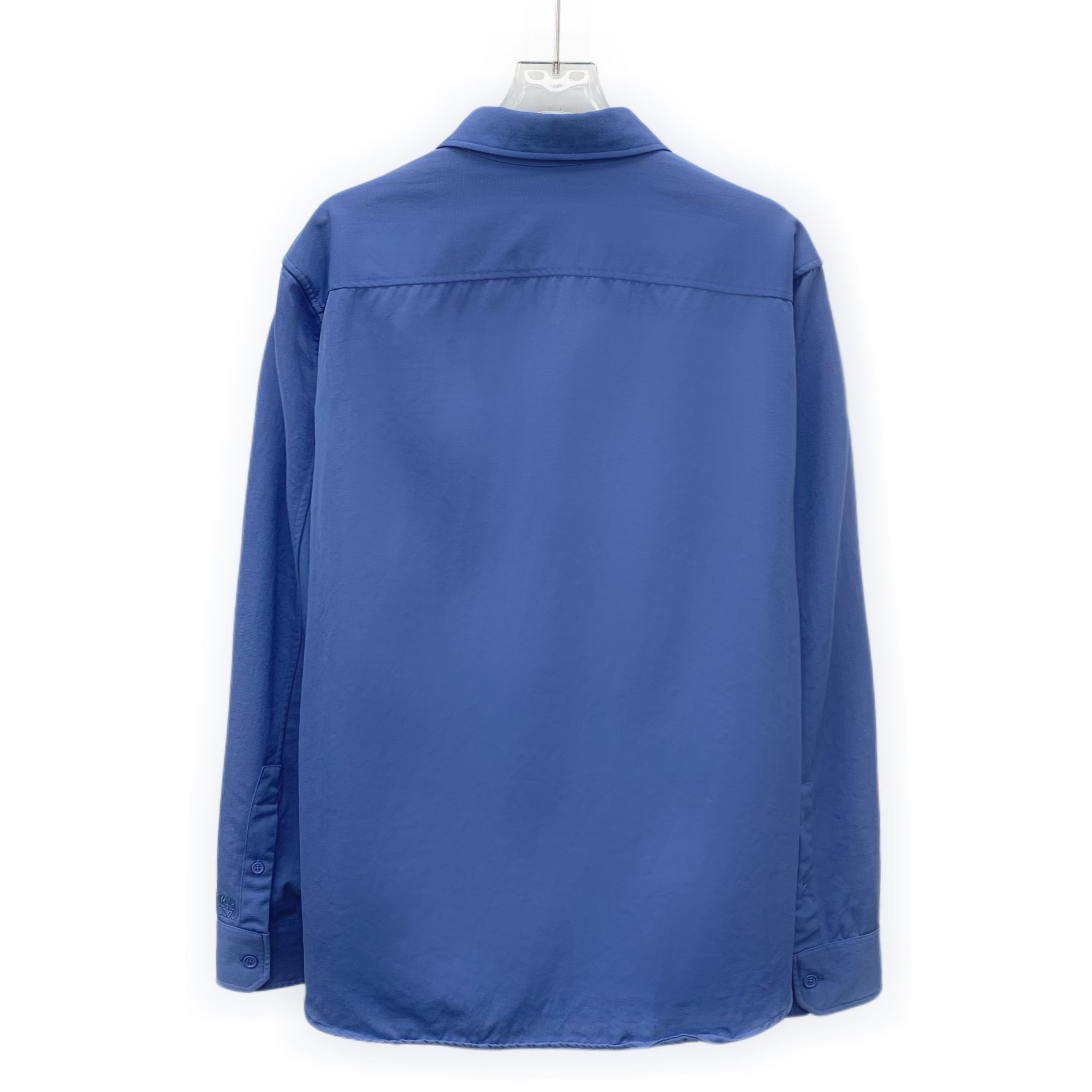 Loewe Loewe Wool Button-Up Shirt Navy (M) Size US M / EU 48-50 / 2 - 2 Thumbnail