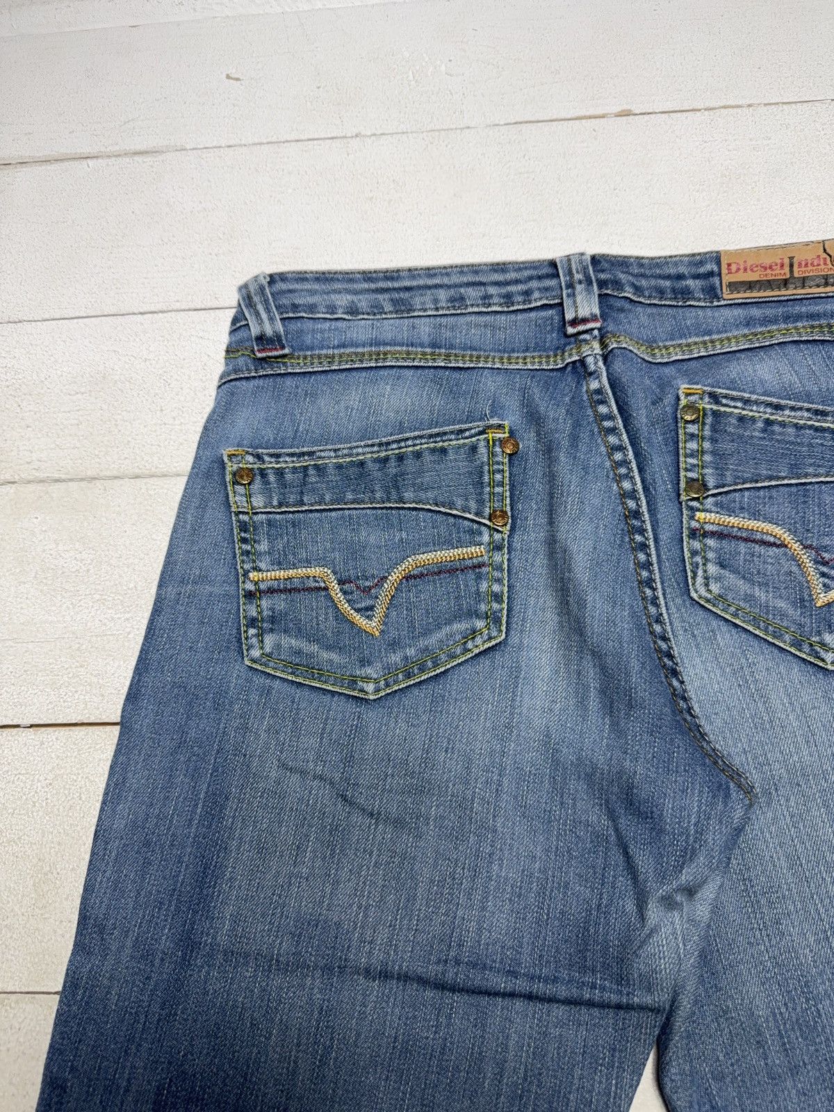 Diesel 90s Retro Y2K Diesel Industry Y2K Bootcut Flared Jeans Denim Size 30" / US 8 / IT 44 - 21 Thumbnail