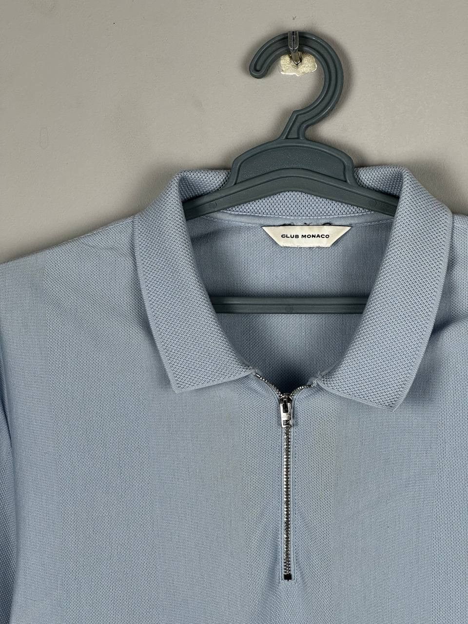 Club Monaco Club Monaco Luxury Cotton Blue Summer Polo T Shirt Size US XL / EU 56 / 4 - 4 Thumbnail
