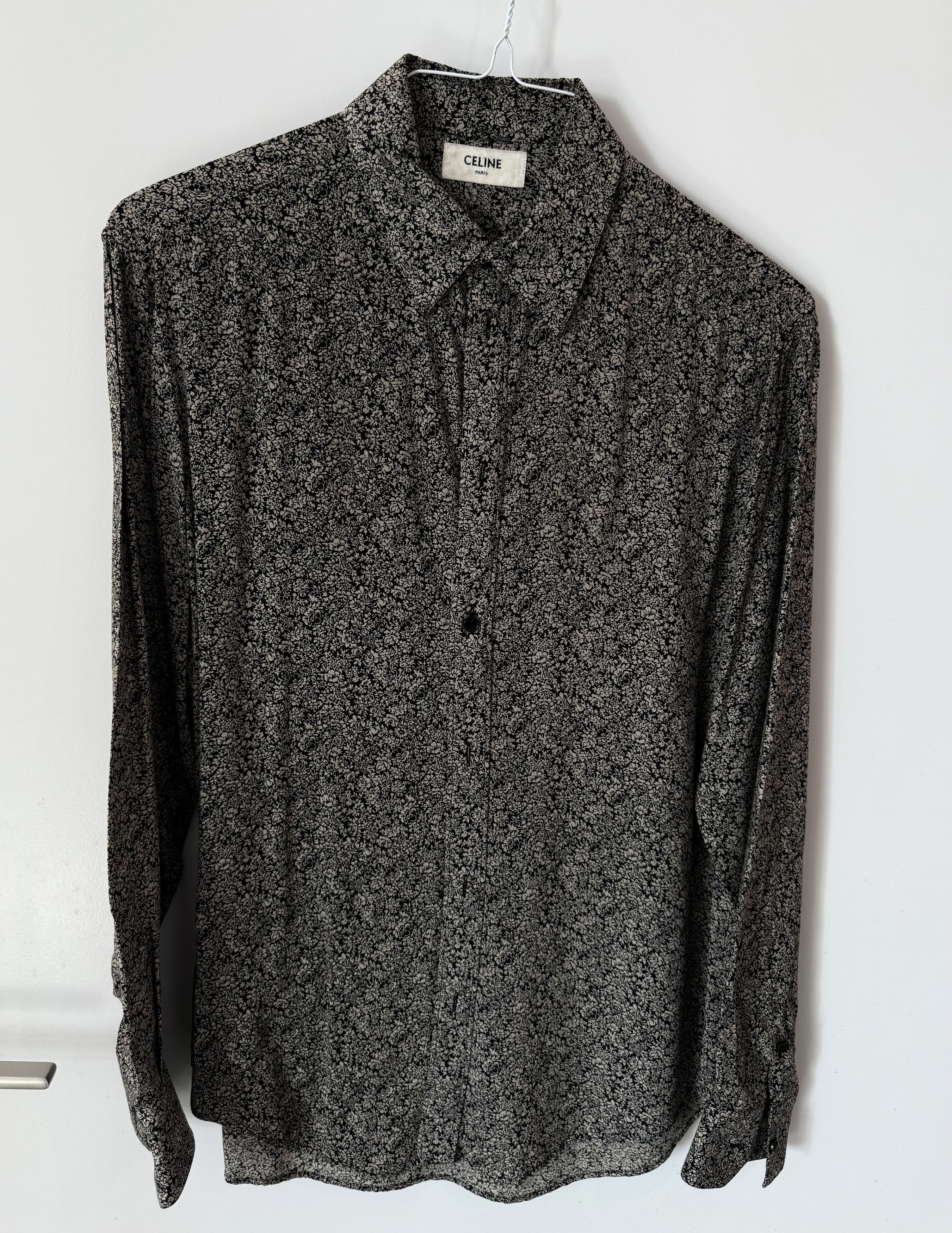 Celine Celine FW20 Floral Print Viscose Shirt - 39 Size US M / EU 48-50 / 2 - 1 Thumbnail