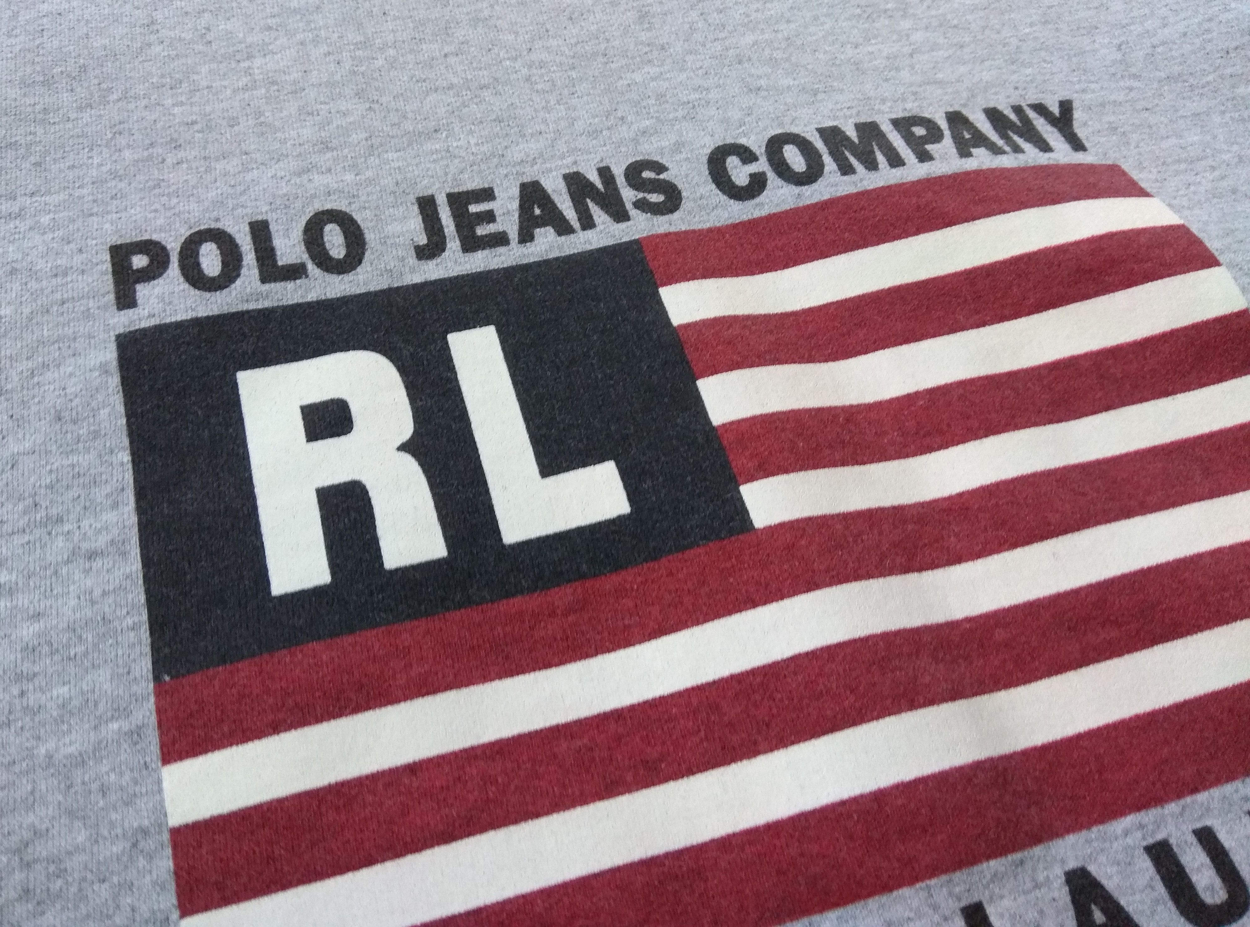 Polo Ralph Lauren y2k Vintage Ralph Lauren Polo Jeans USA flag Sweatshirt Size US L / EU 52-54 / 3 - 4 Thumbnail