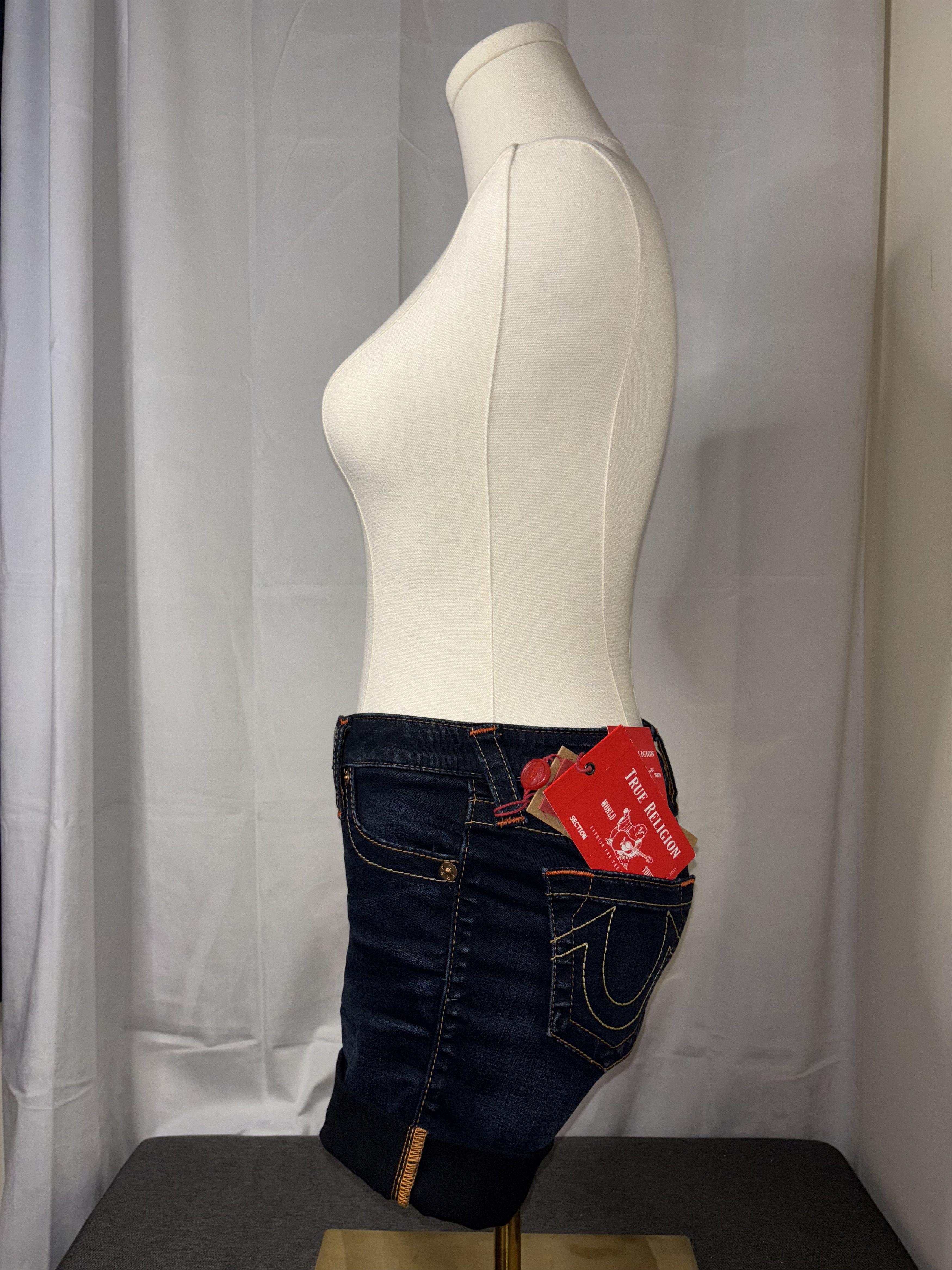 True Religion True Religion Jayde Mid-Rise Women's Shorts Navy (24) Size 24" / US 00 / IT 34 - 3 Thumbnail