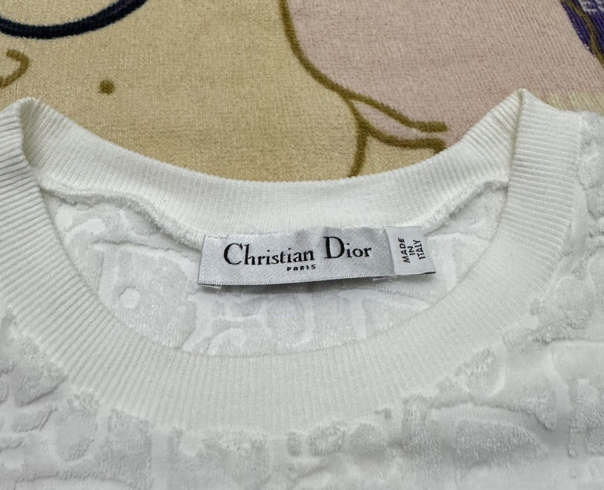 Dior CHRISTIAN DIOR White Terry Italy Shirt Size US S / EU 44-46 / 1 - 6 Thumbnail