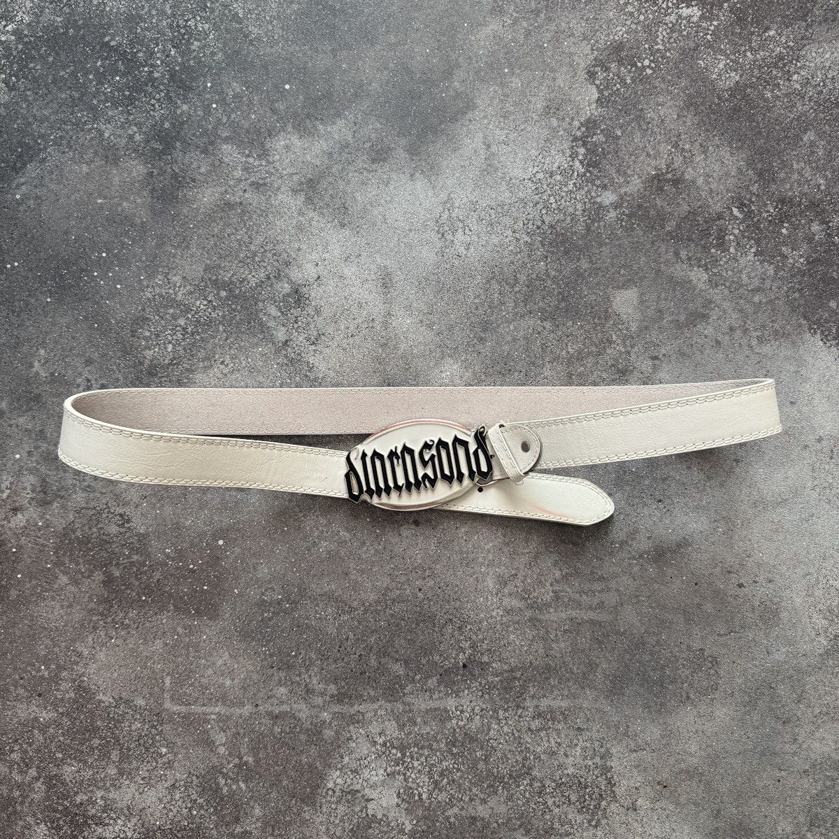 Hysteric Glamour Avant Garde Gothic Logo Vintage Leather Belt Size ONE SIZE - 2 Thumbnail
