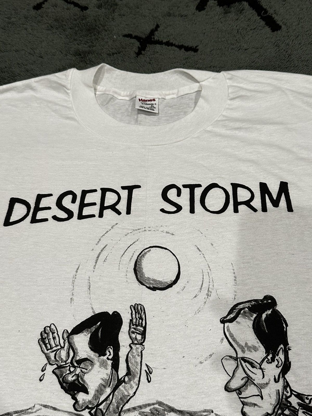 Hanes × Vintage Vintage Single Stitch “Desert Storm” Graphic T Size US XL / EU 56 / 4 - 7 Thumbnail