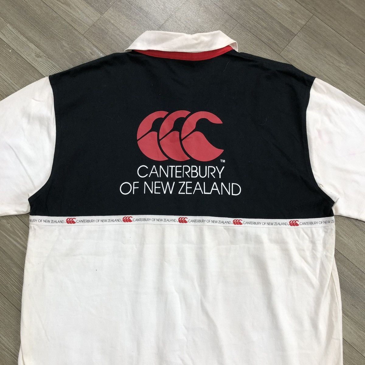 Canterbury of New Zealand Vintage Canterbury Spell Out Logo Rugby Shirt Streetweat Y2K Size US XL / EU 56 / 4 - 13 Thumbnail