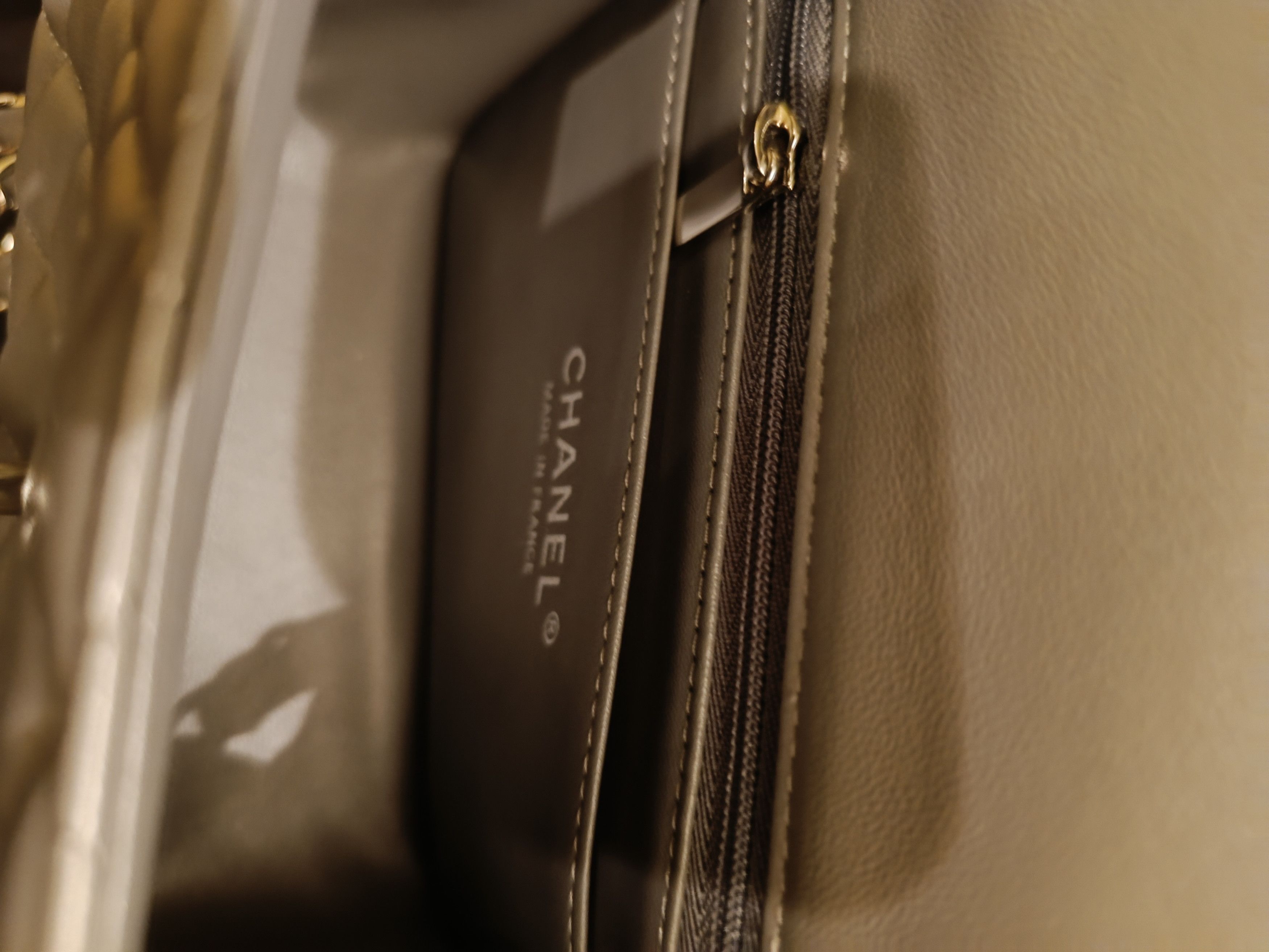 Chanel Chanel mini flap bag Grey Lambskin Size ONE SIZE - 5 Thumbnail
