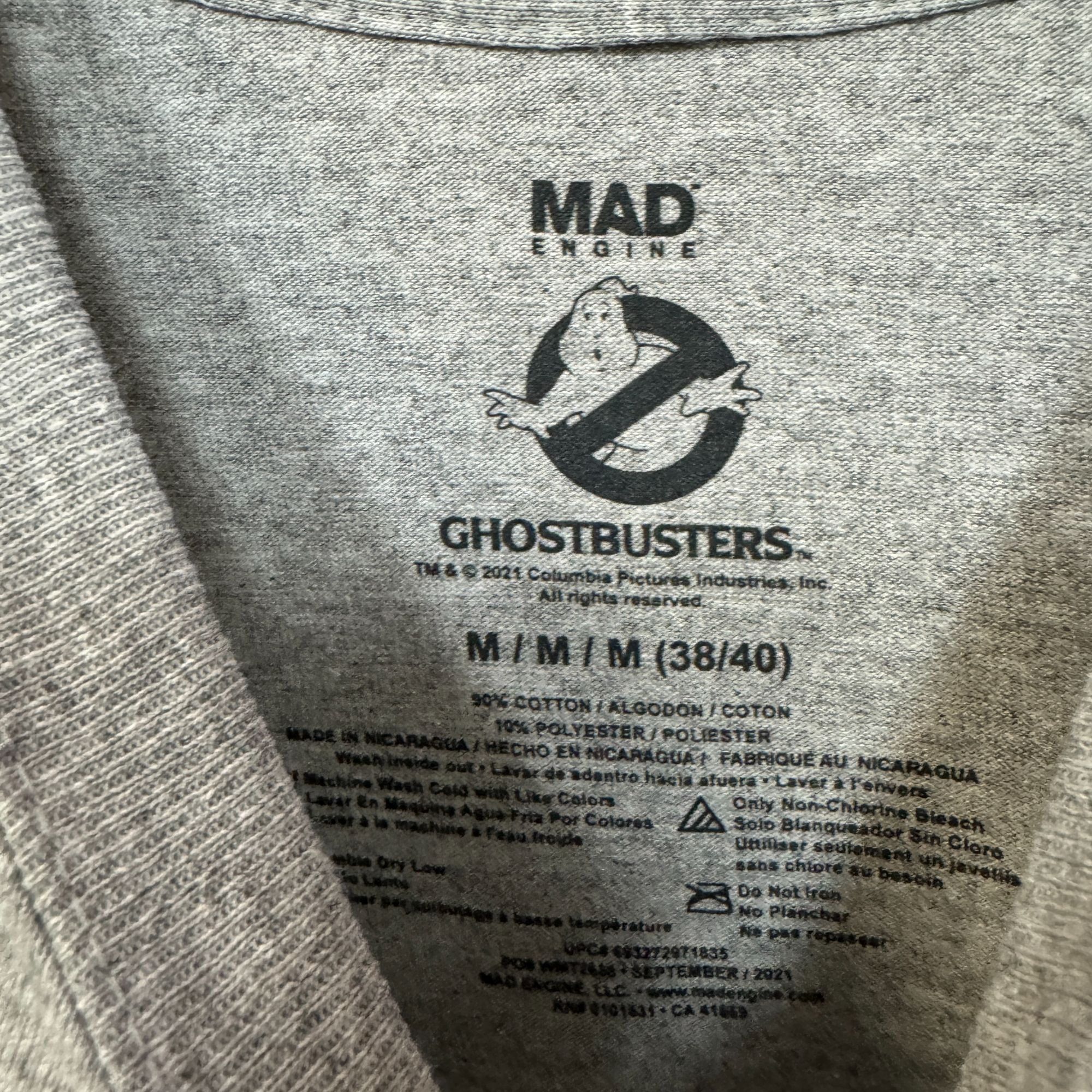 Mad Engine Ghostbusters Who You Gonna Call Classic Movie Logo Tee M Size US M / EU 48-50 / 2 - 4 Thumbnail