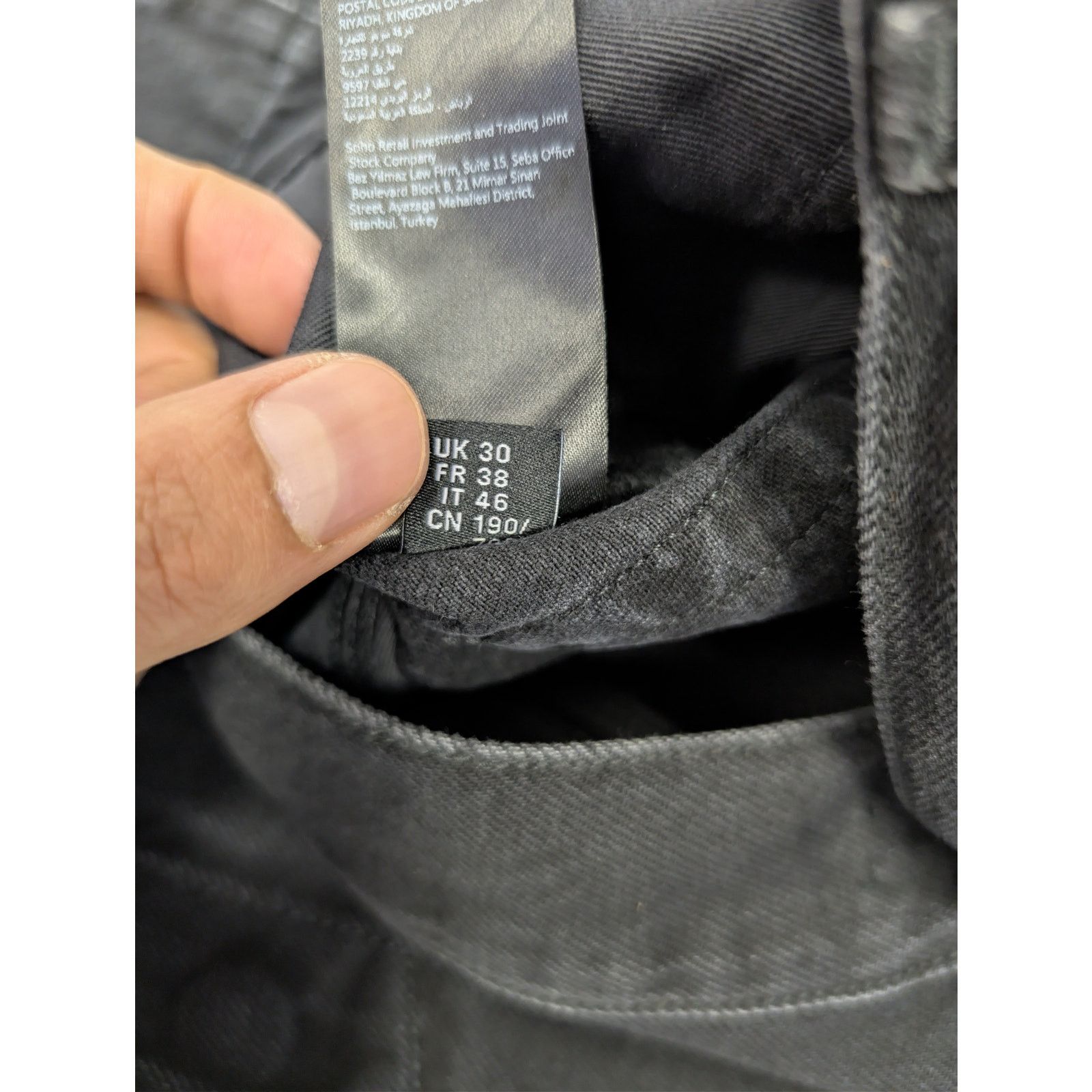 Amiri o1rshd1 Straight Leg Flare Jean Denim in Vintage Black Size US 30 / EU 46 - 20 Thumbnail