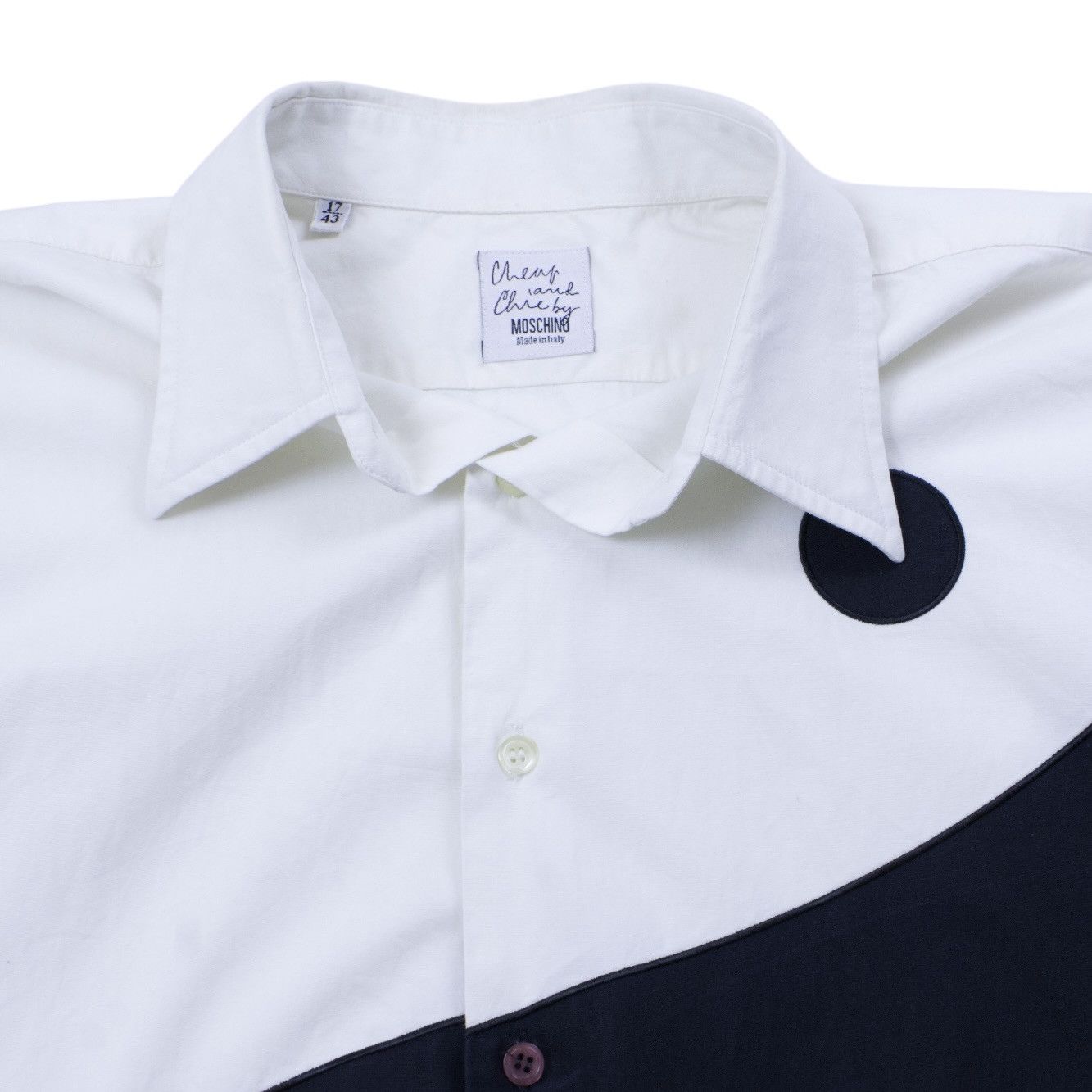 Moschino Moschino 90s Vintage Yin Yang Blouse Shirt Size L / US 10 / IT 46 - 4 Thumbnail