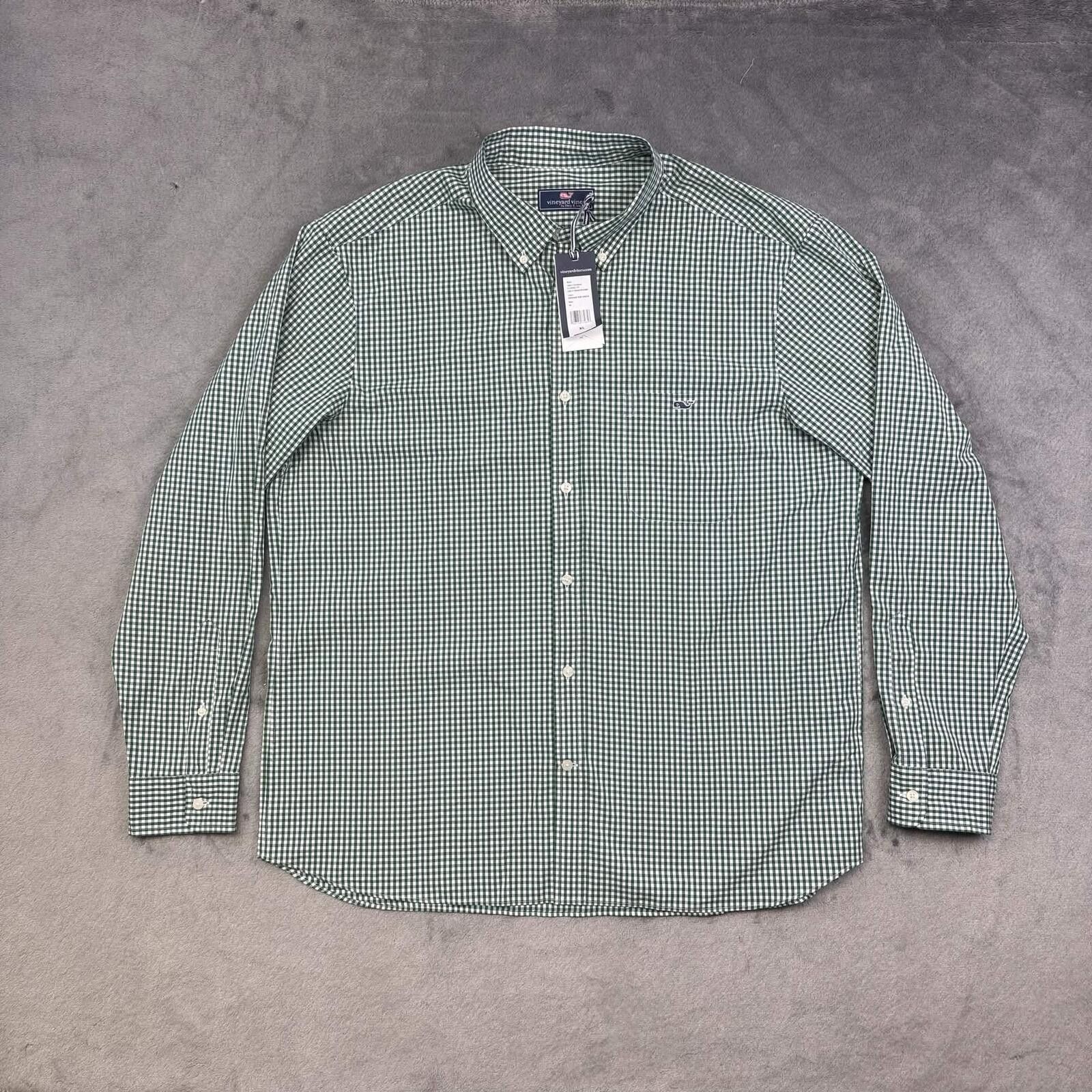 Vineyard Vines Vineyard Vines Men's Classic Fit Gingham Checkered Shirt Size ONE SIZE - 1 Thumbnail