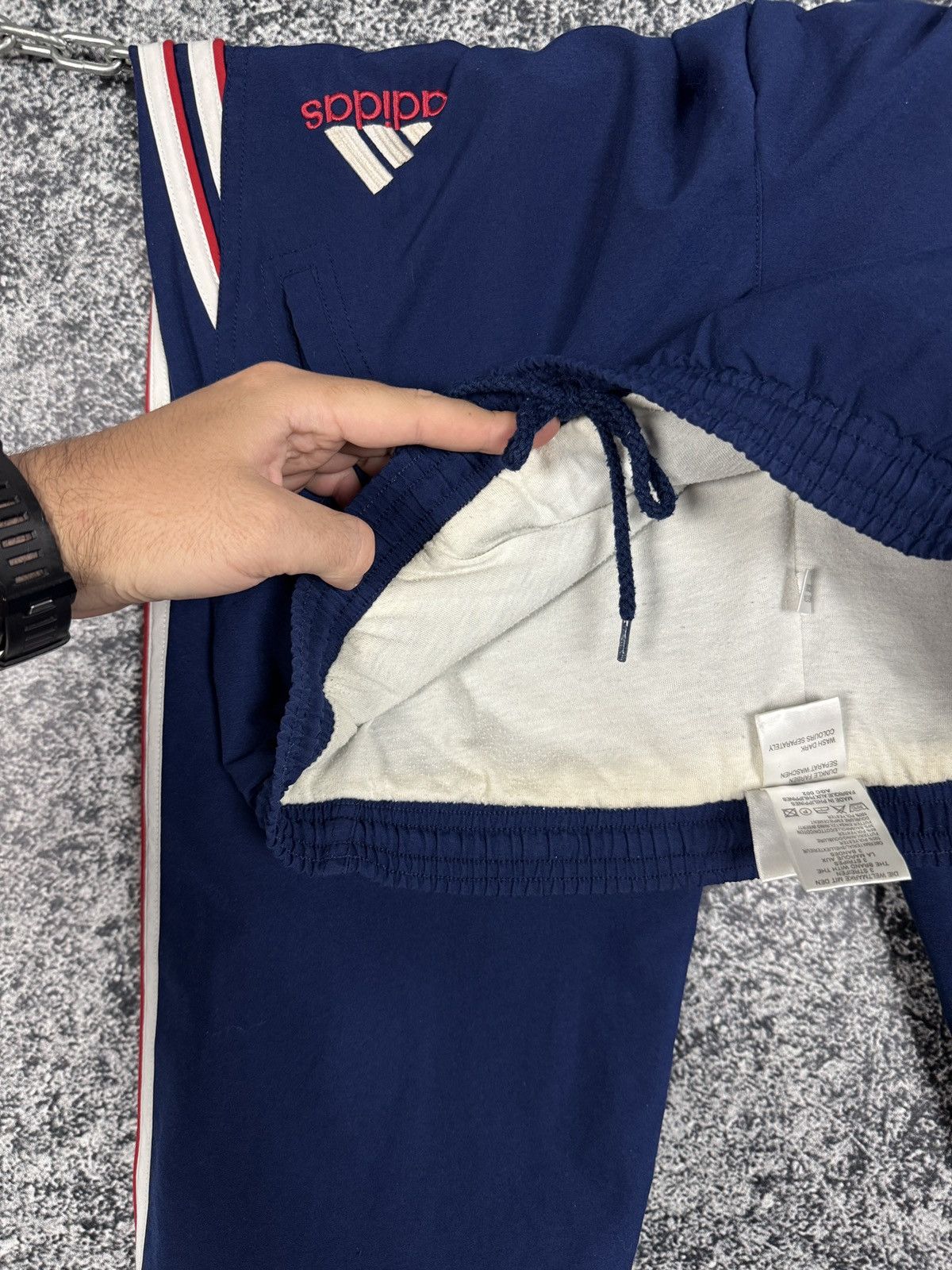 Adidas Adidas Track Pants Vintage 90s Style Zip Cuffs 3-Stripes S-M Size US 30 / EU 46 - 16 Thumbnail
