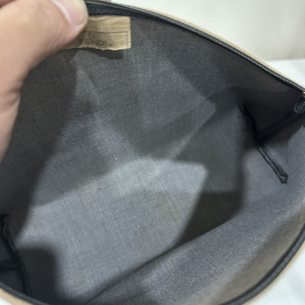 Fendi ‼️YES‼️ FENDI PEQUIN STRIPE CLUTCH MAKE UP BAG Size ONE SIZE - 10 Thumbnail