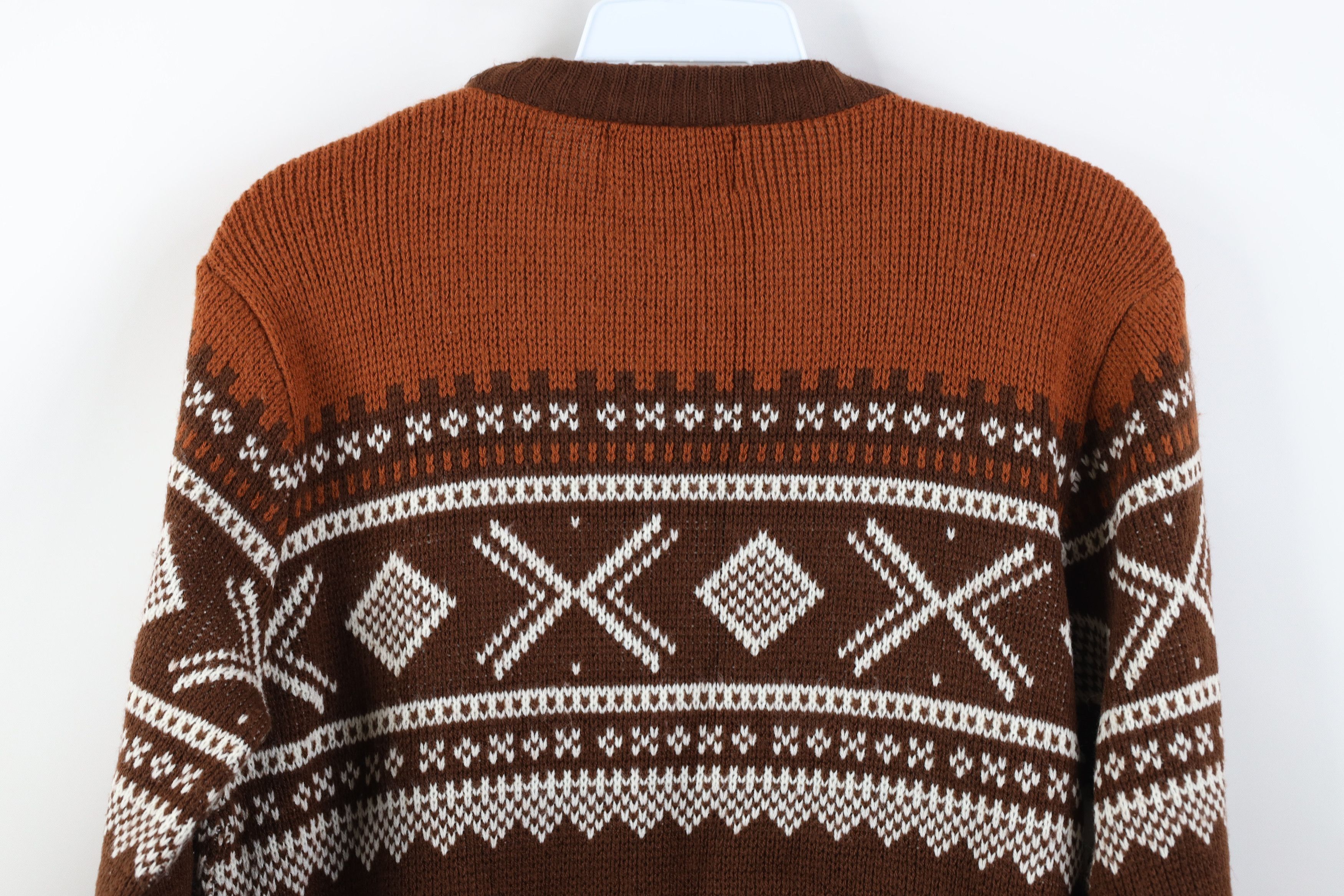 Vintage Vintage 70s Streetwear Fair Isle Crewneck Sweater Acrylic Size XL / US 12-14 / IT 48-50 - 10 Thumbnail