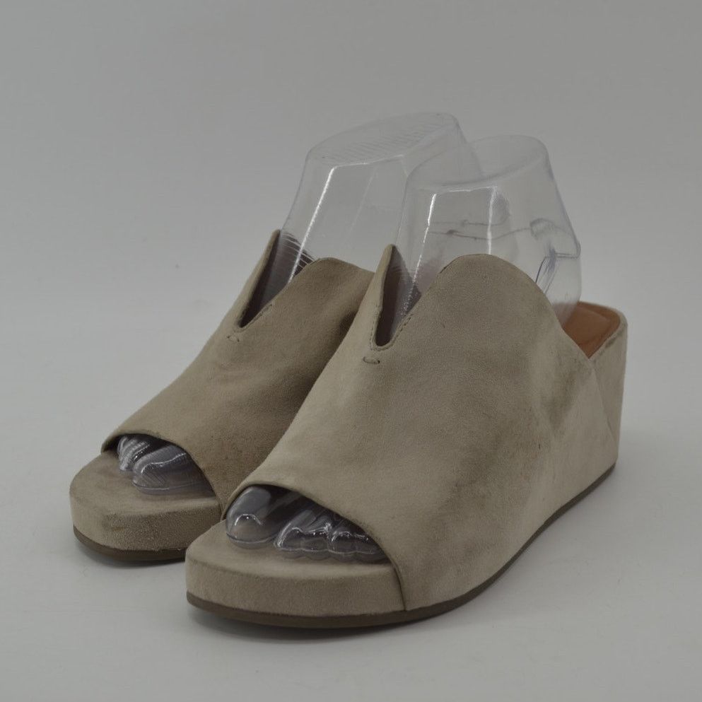 Gentle Souls Gentle Souls Gisele Women's Mule Leather Wedge Sandal US 8.5 Size US 8.5 / IT 38.5 - 14 Thumbnail