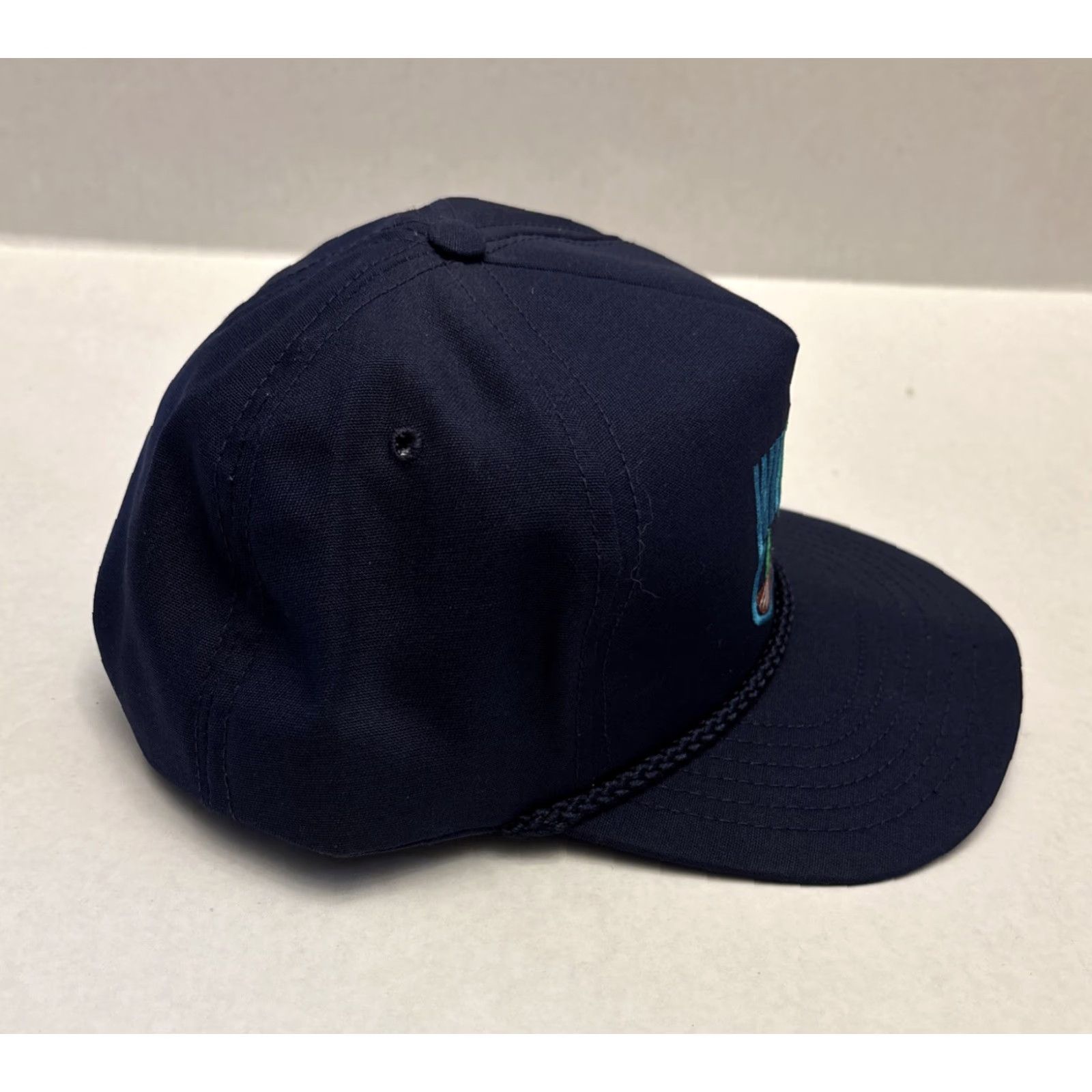 Vintage VINTAGE Vernon Wil Farm Hat Cap Snapback Adjustable Blue Unisex Adults Baseball Cap Cotton Twill Made in USA Size ONE SIZE - 2 Thumbnail