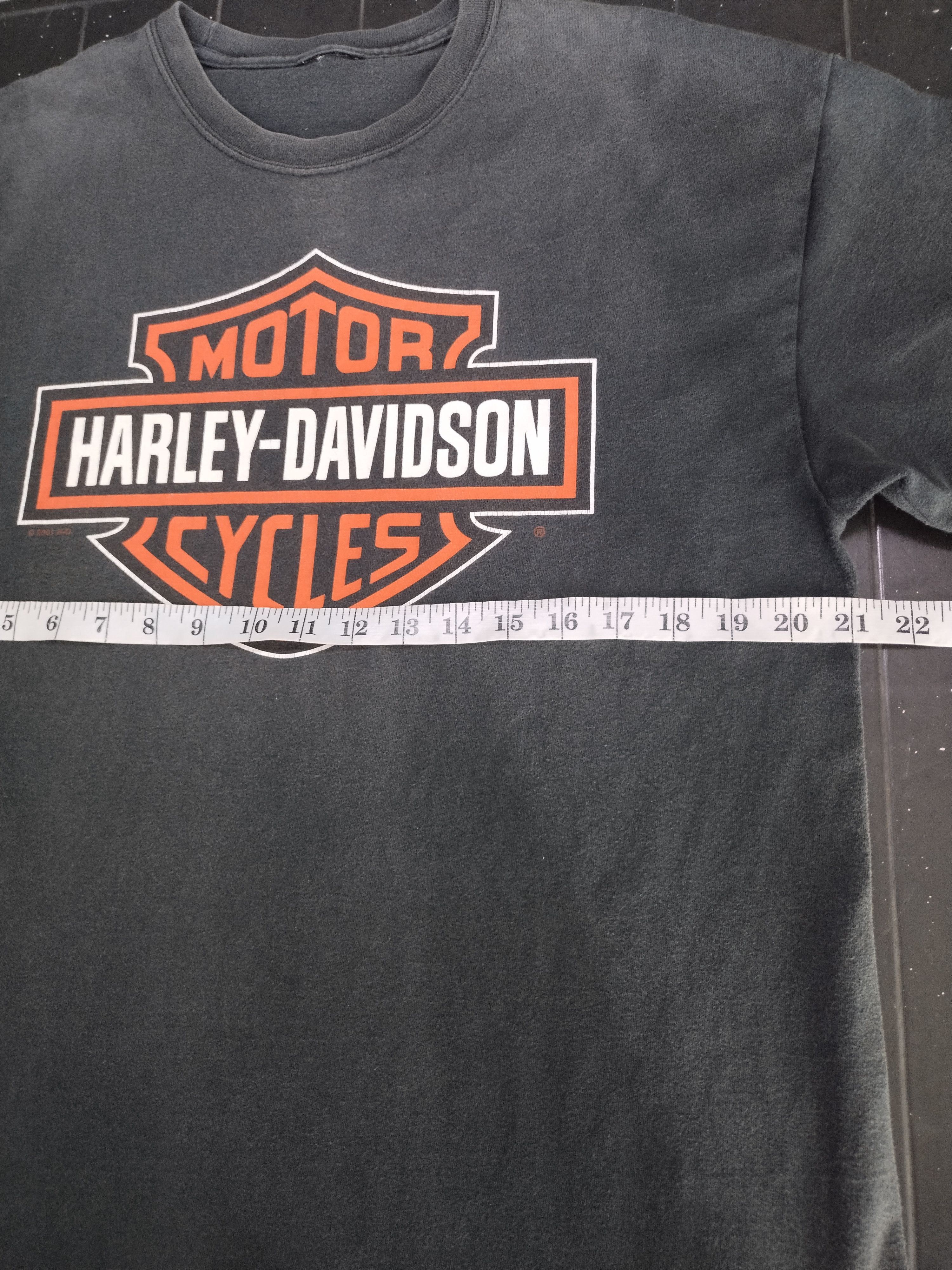 Harley Davidson Vintage HD Harley Davidson Box Logo Faded Shirt Tee Size US L / EU 52-54 / 3 - 15 Thumbnail