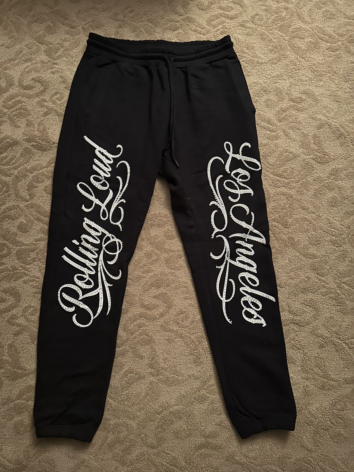 Vintage Rolling Loud Los Angeles rhinestone sweats Grailed