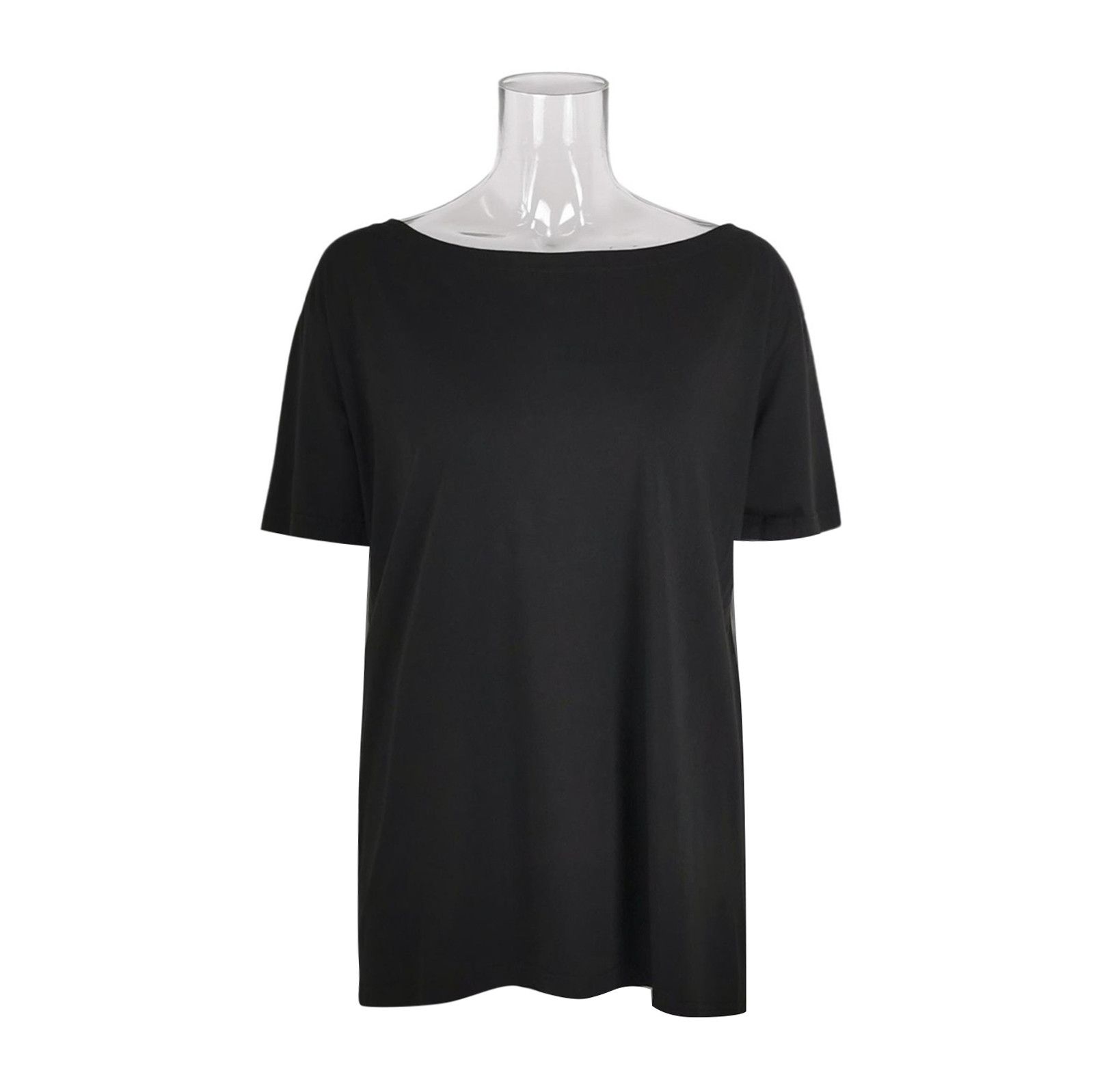 Prada Prada Black Cotton Crew Neck T-Shirt Size XL 0089 Size XL / US 12-14 / IT 48-50 - 1 Thumbnail