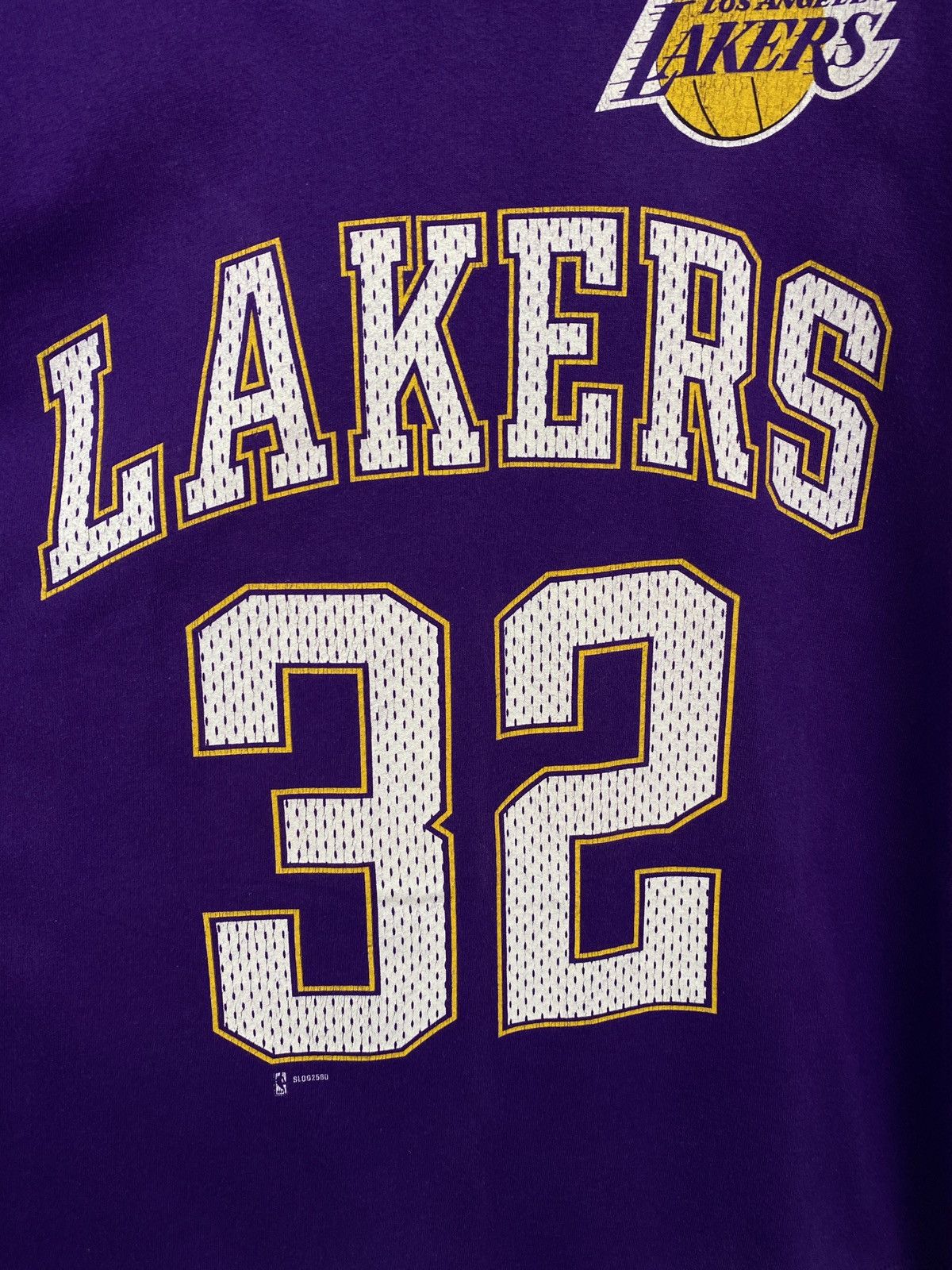 NBA × Salem Sportswear × Vintage 🇺🇸 Vintage 90s Magic Johnson Los Angeles Lakers T-Shirt Retro Size US XL / EU 56 / 4 - 5 Thumbnail
