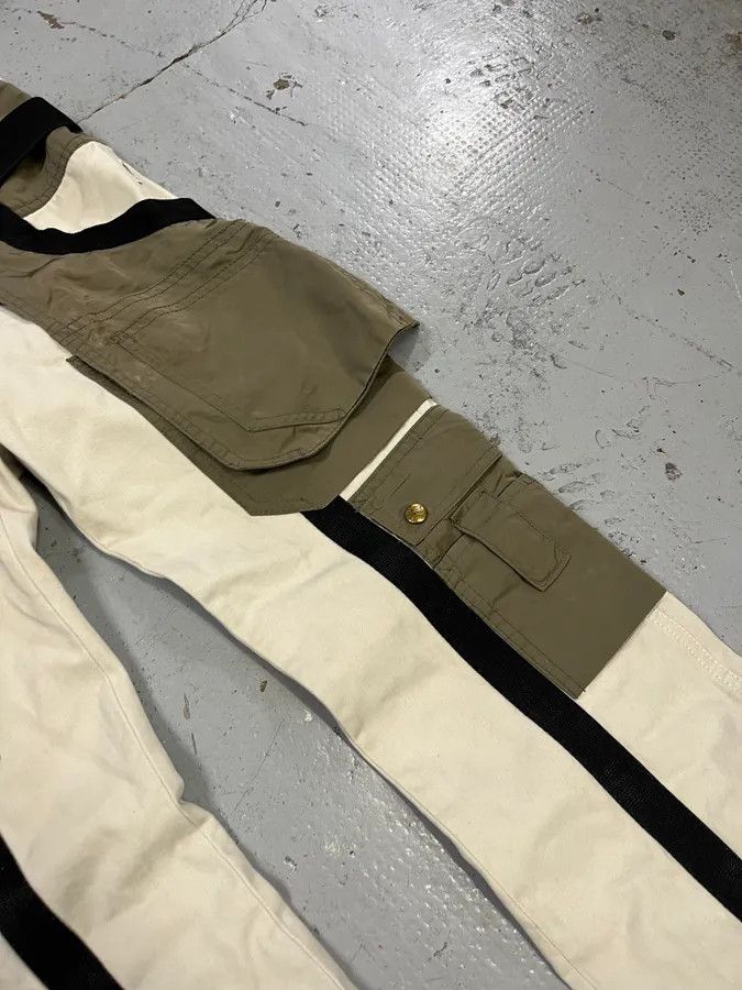 Jean Paul Gaultier AW2003 Jean Paul Gaultier Bondage Beige Cargo Parachute Pants Size US 39 - 8 Thumbnail