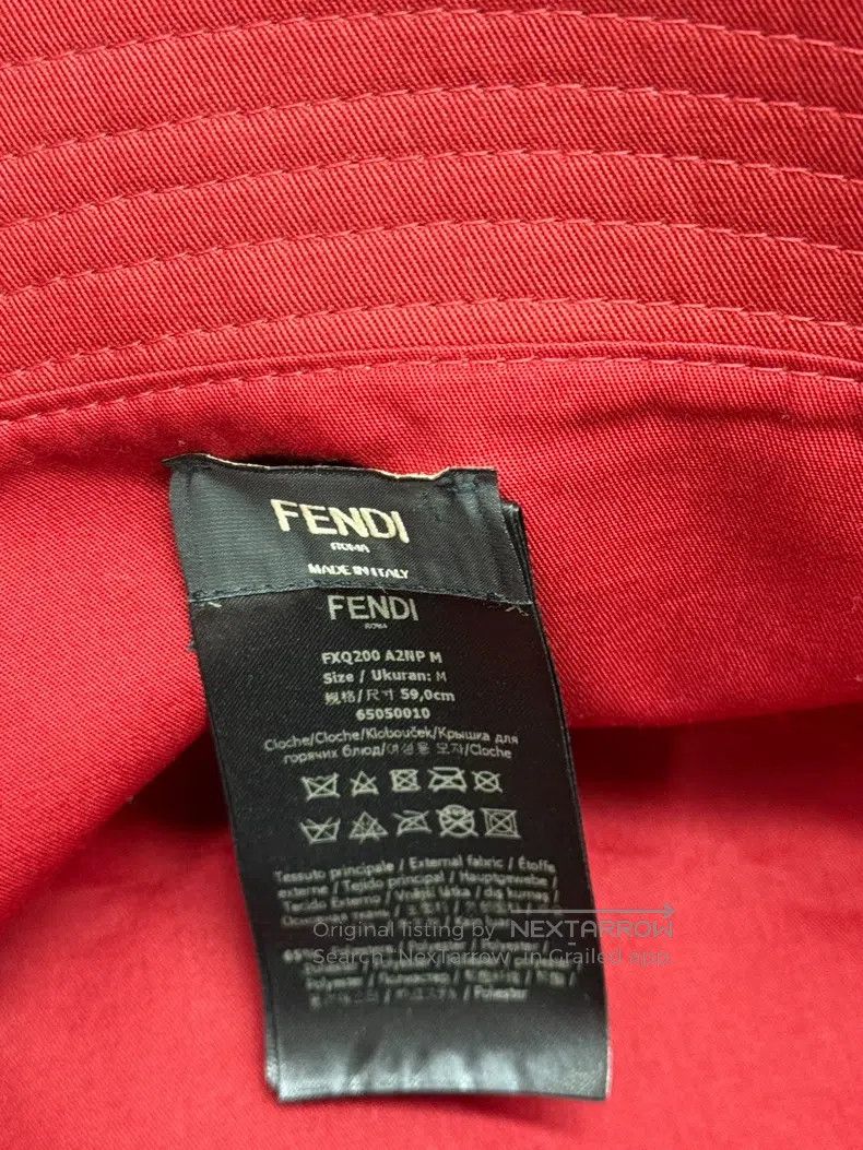 Fendi Fendi size 59 Old Logo Fisherman Hat, Classic Versatile Size ONE SIZE - 5 Thumbnail