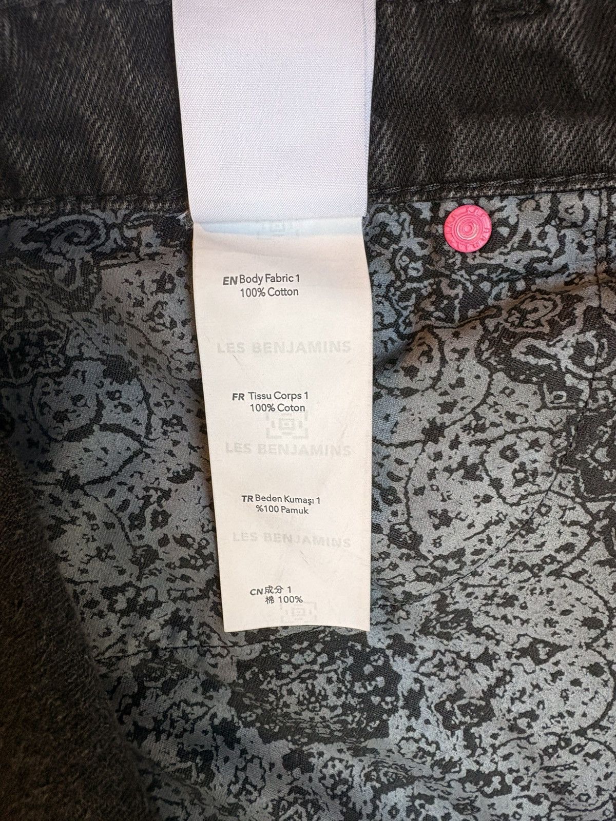 Les Benjamins Les Benjamins FW21 BlackDenim Pant Size US 31 - 12 Thumbnail