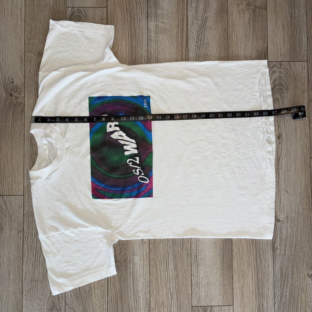 Other 80s IBM OS/2 Warp optical illusion fractal tech tee shirt Size US L / EU 52-54 / 3 - 6 Thumbnail
