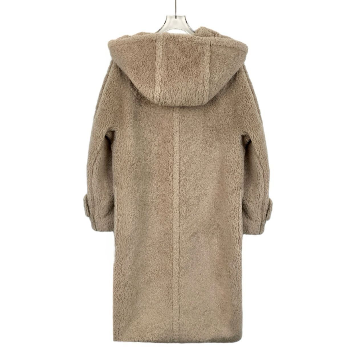 Weekend Max Mara Weekend Max Mara Womens Tan Hooded Teddy Coat, Wool & Polyes Size S / US 4 / IT 40 - 2 Thumbnail