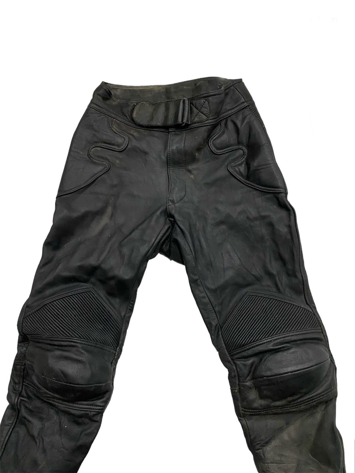 KMRii × Kadoya × Leather BIKER LEATHER PANTS WITH KNEE PATCH BIKERS Size US 30 / EU 46 - 2 Thumbnail