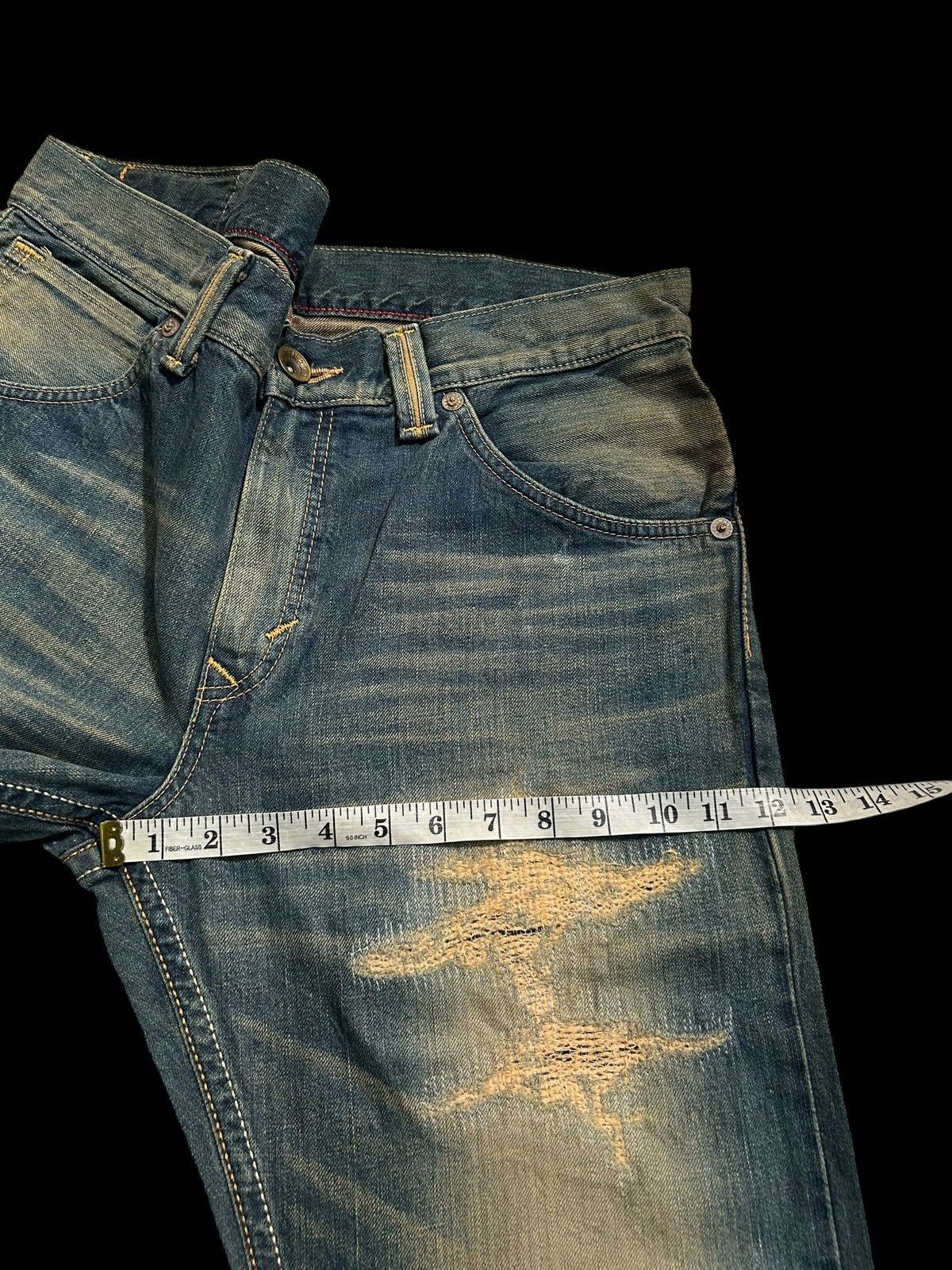 Japanese Brand × Kapital × Vintage Rusty Edwin Distressed Vintage Japanese Denim Jeans Size US 37 - 15 Thumbnail