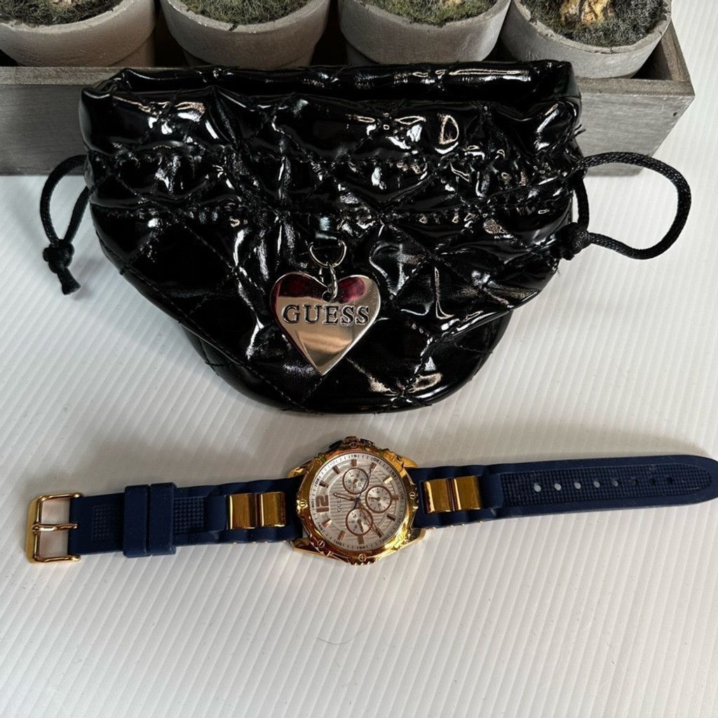 Guess Guess Rubber Band with rose gold watch Size ONE SIZE - 4 Thumbnail