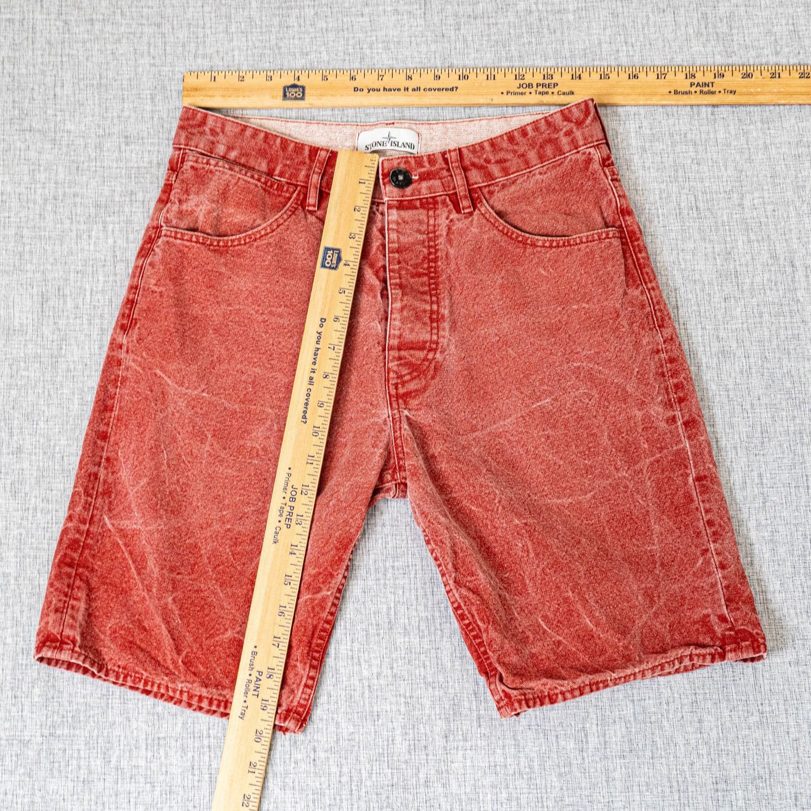 Stone Island Stone Island Men's Type RE Jean Shorts Red size 29W Size US 29 - 4 Thumbnail