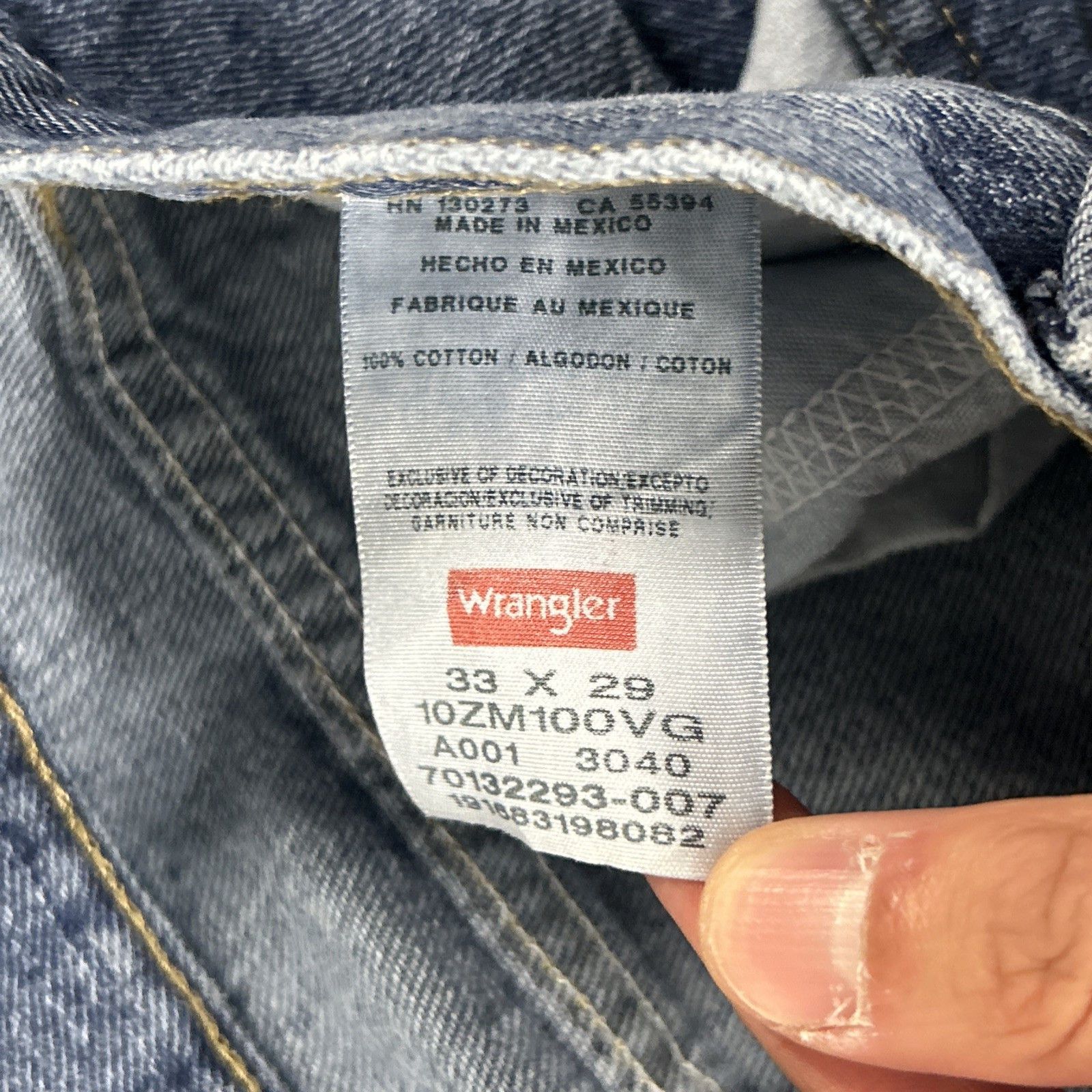 Wrangler Y2k 2000s Wrangler Baggy Straight Jeans Mens 34x29 Hamilton Size US 34 / EU 50 - 10 Thumbnail
