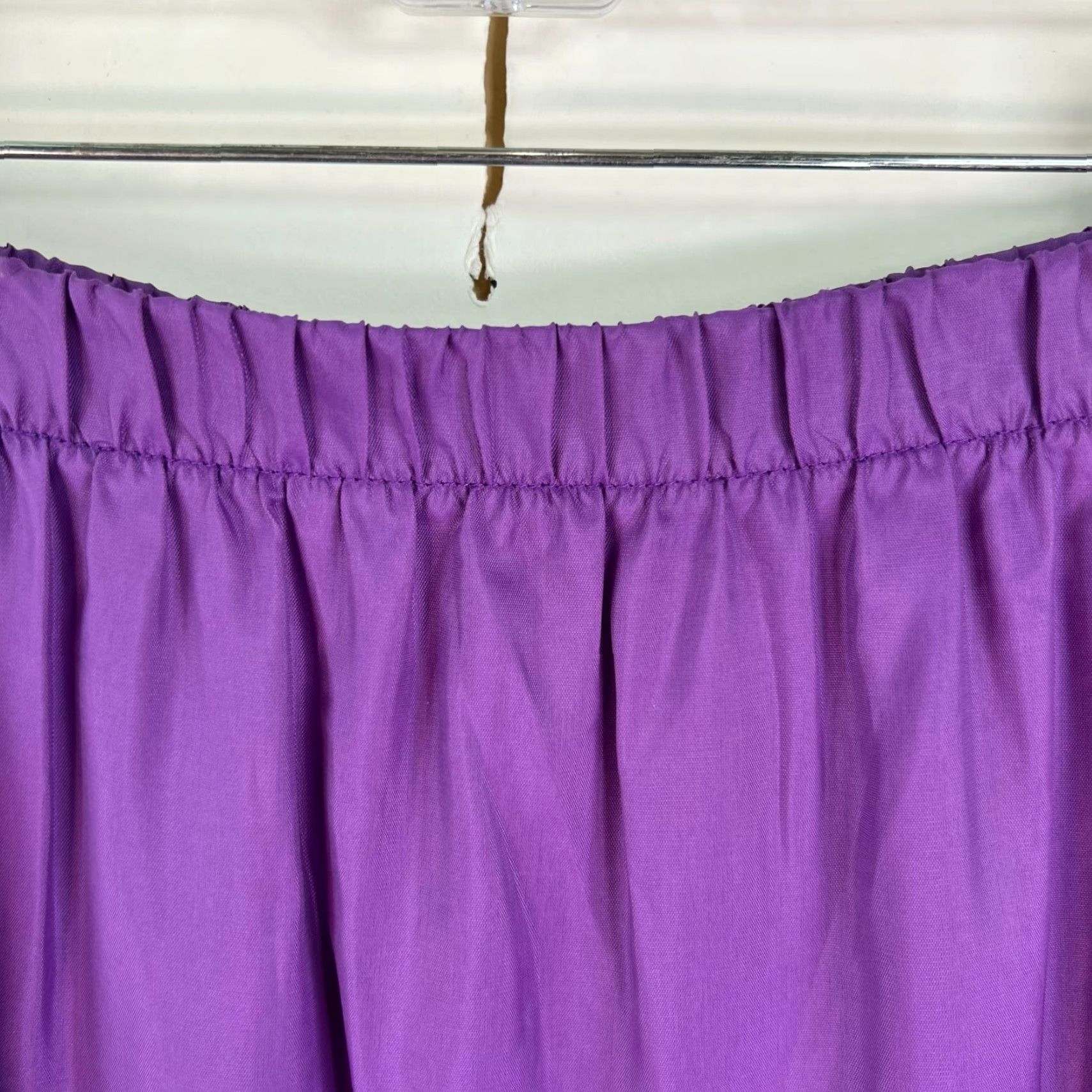 Vintage VINTAGE 1980s Purple 2 Tone Skirt 80s Womens Size 12 Made in USA Size 32" / US 10 / IT 46 - 2 Thumbnail